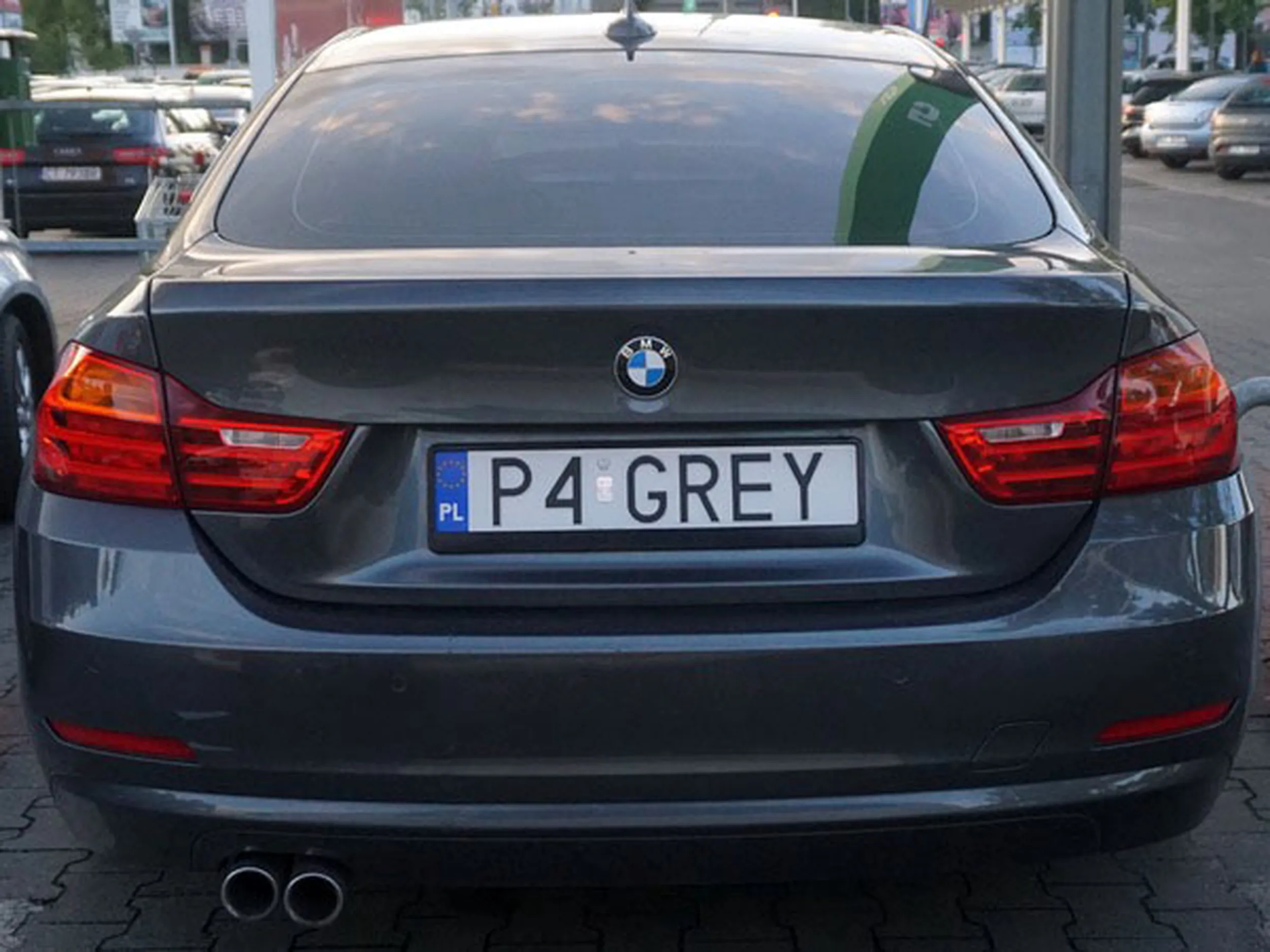 Fajny numer, blacha P4 GREY