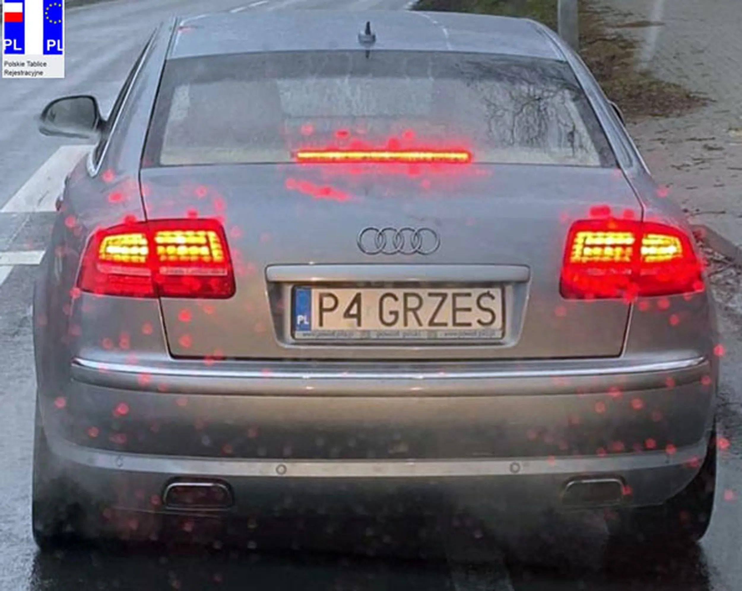 Fajny numer, blacha P4 GRZES