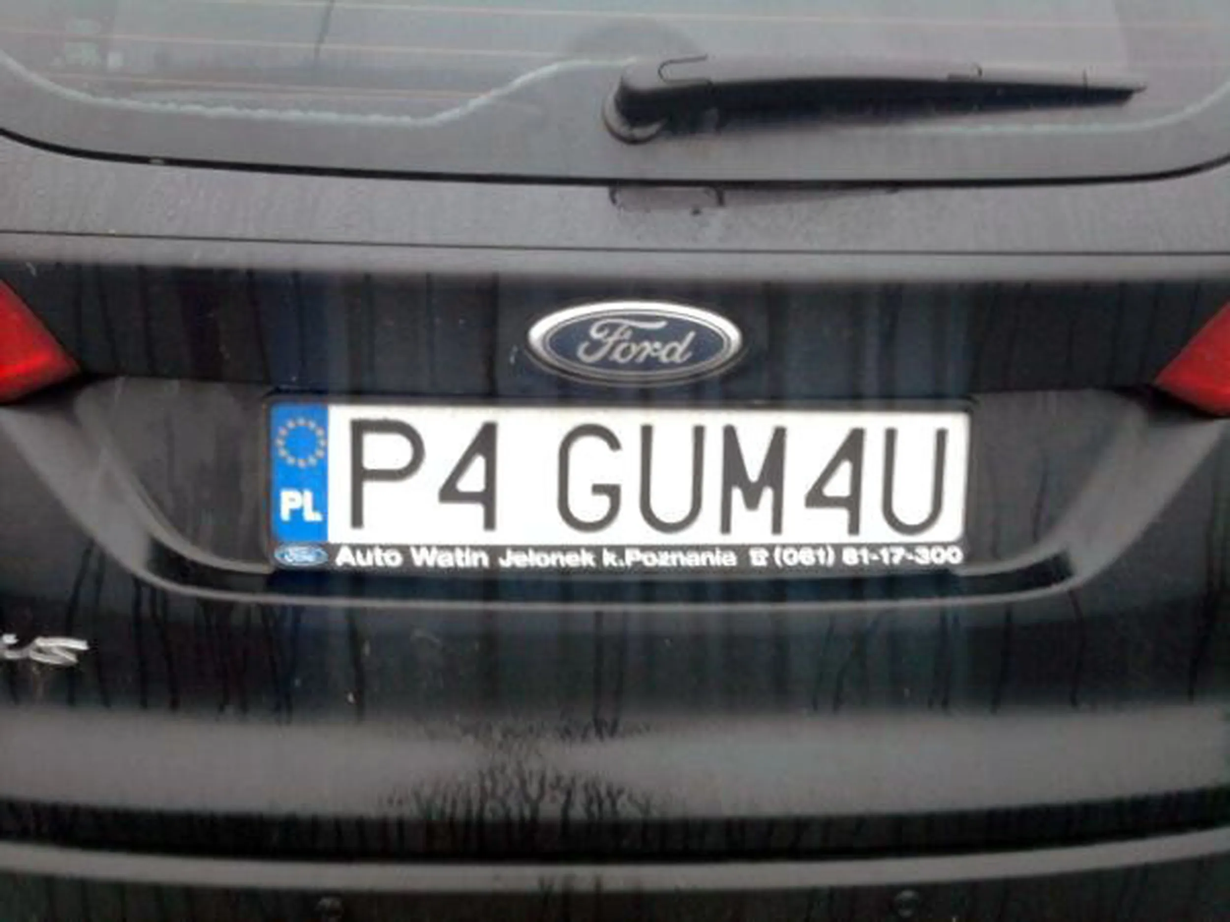 Fajny numer, blacha P4 GUM4U