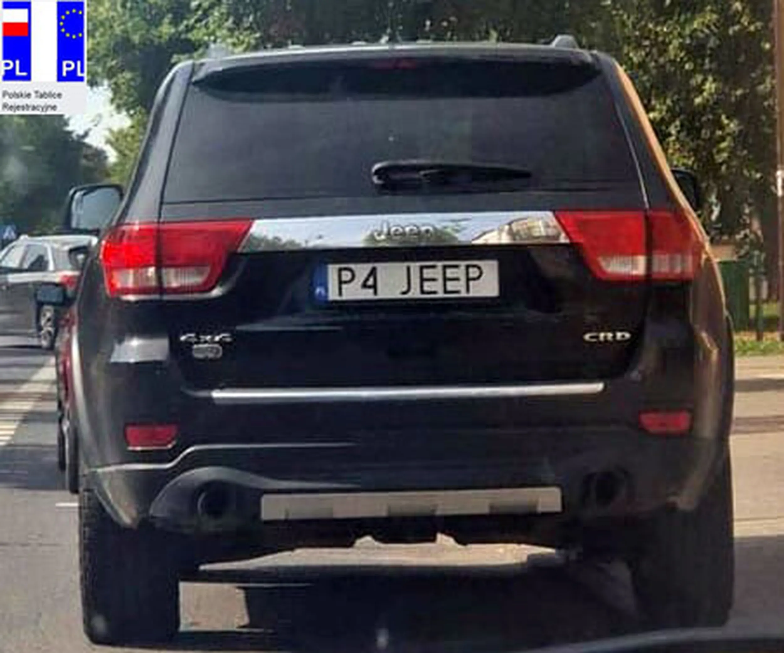 Fajny numer, blacha P4 JEEP