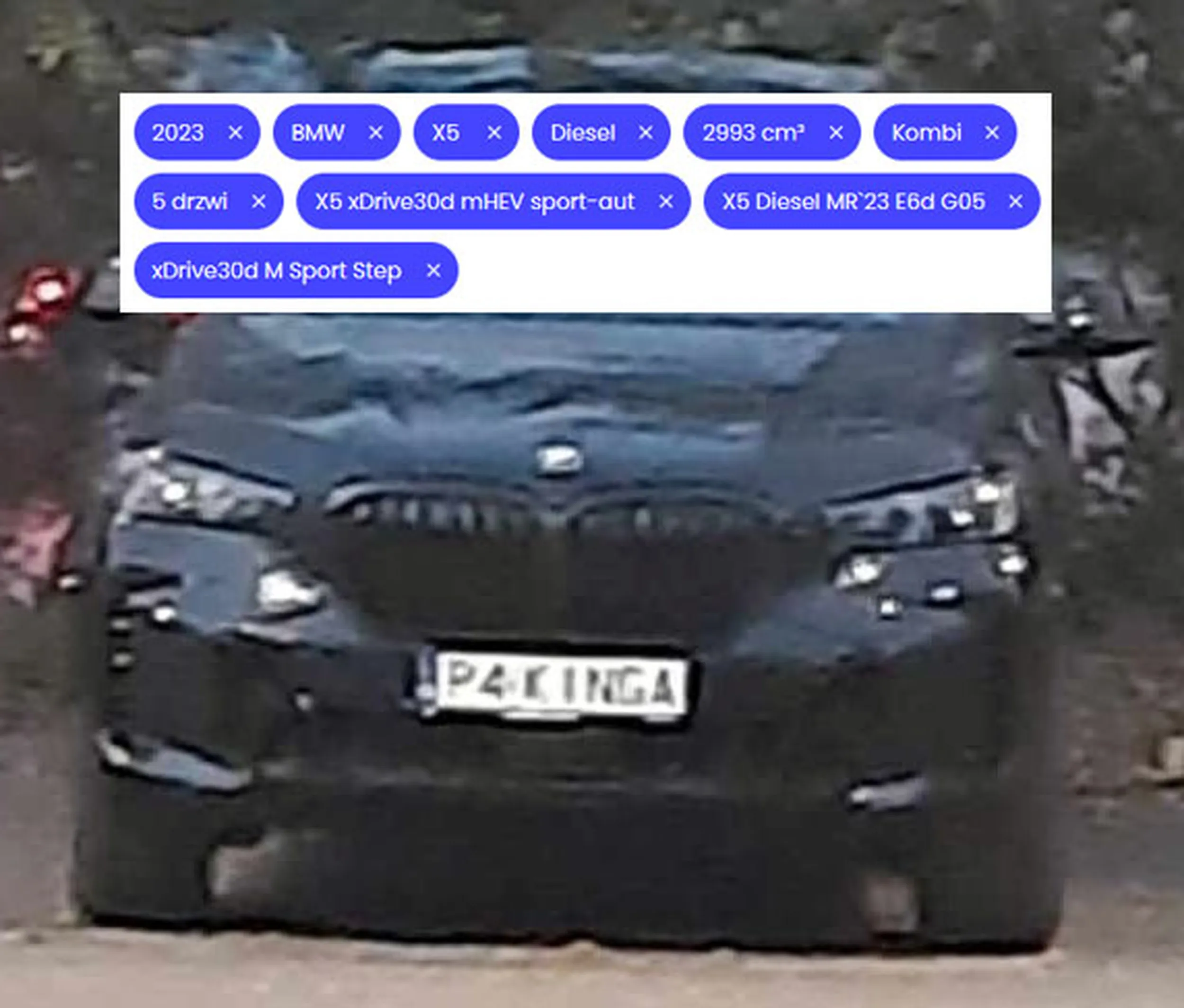 Fajny numer, blacha P4 KINGA