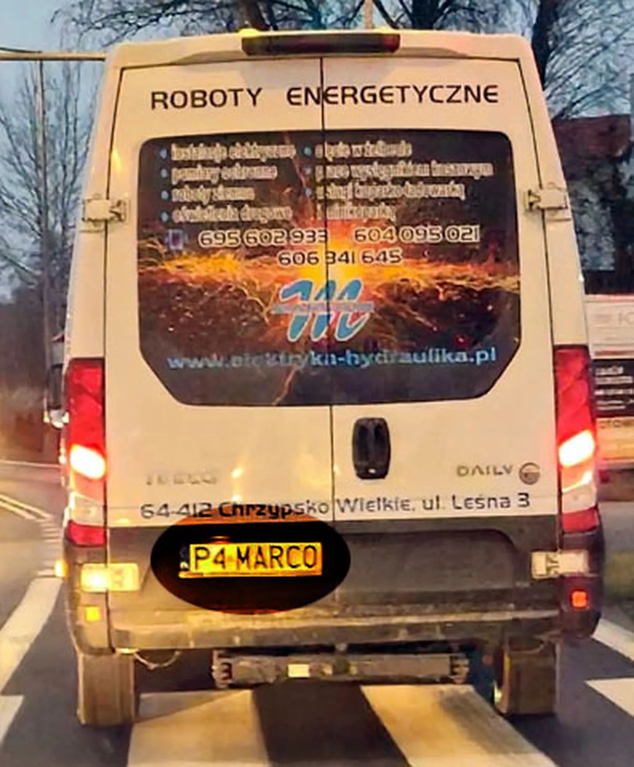 Fajny numer, blacha P4 MARCO