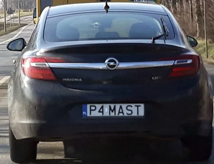 Fajny numer, blacha P4 MAST