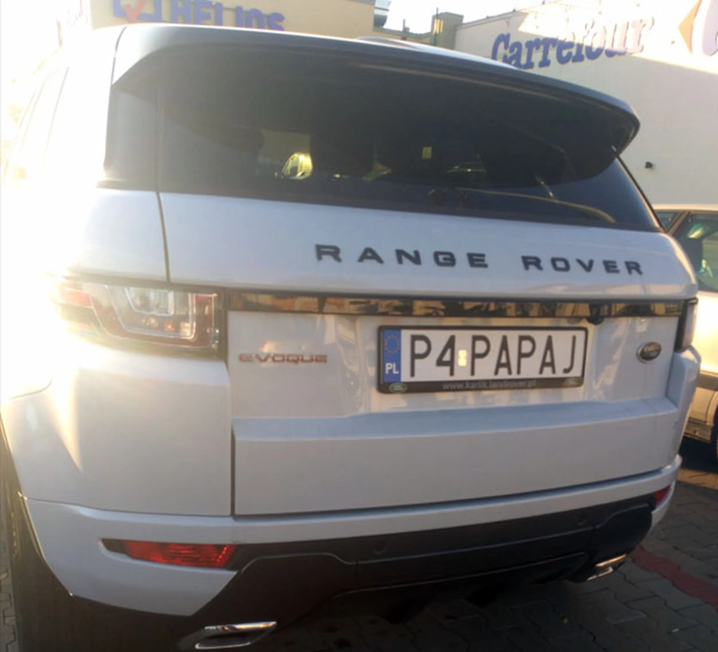 Fajny numer, blacha P4 PAPAJ