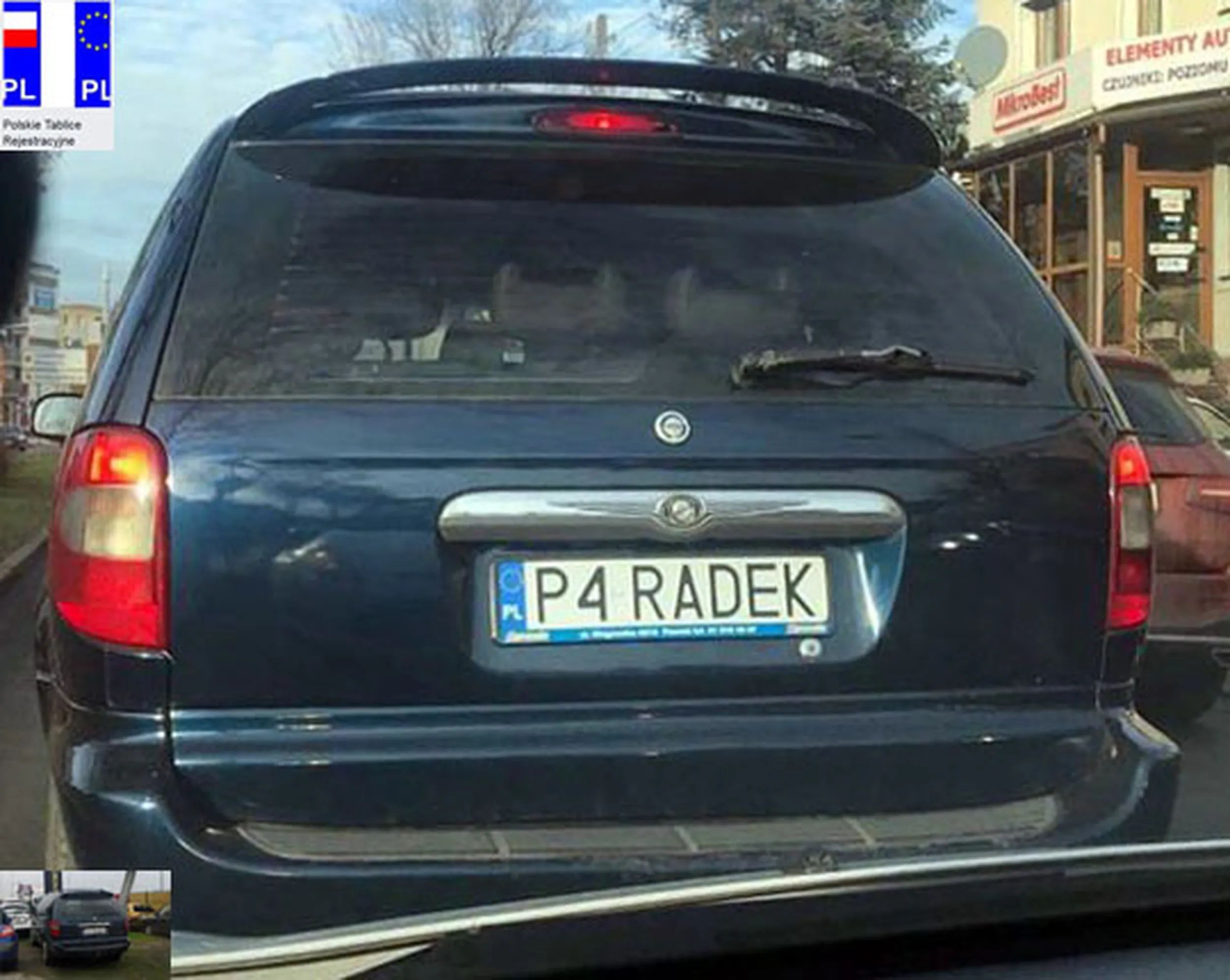 Fajny numer, blacha P4 RADEK