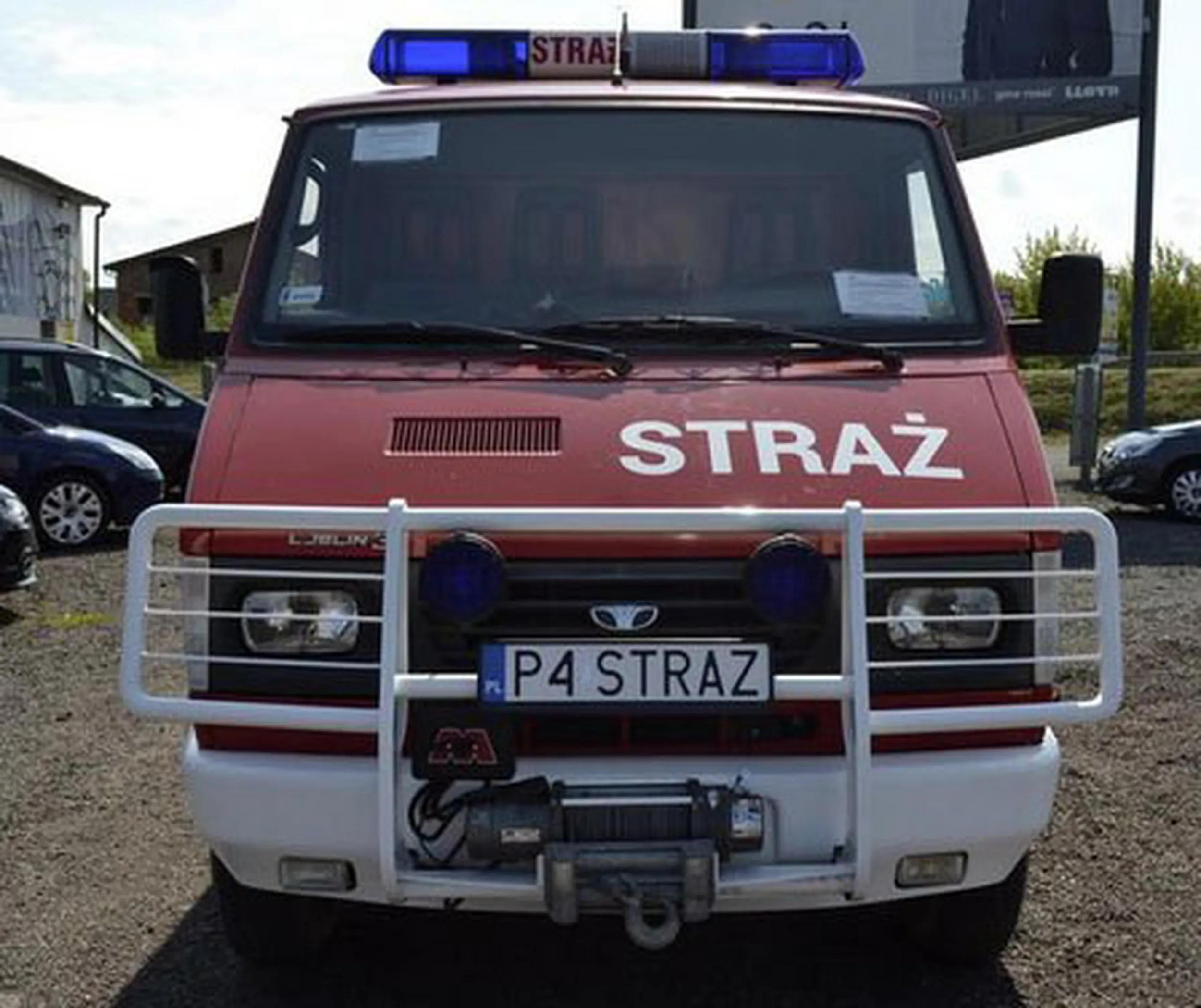 Fajny numer, blacha P4 STRAZ