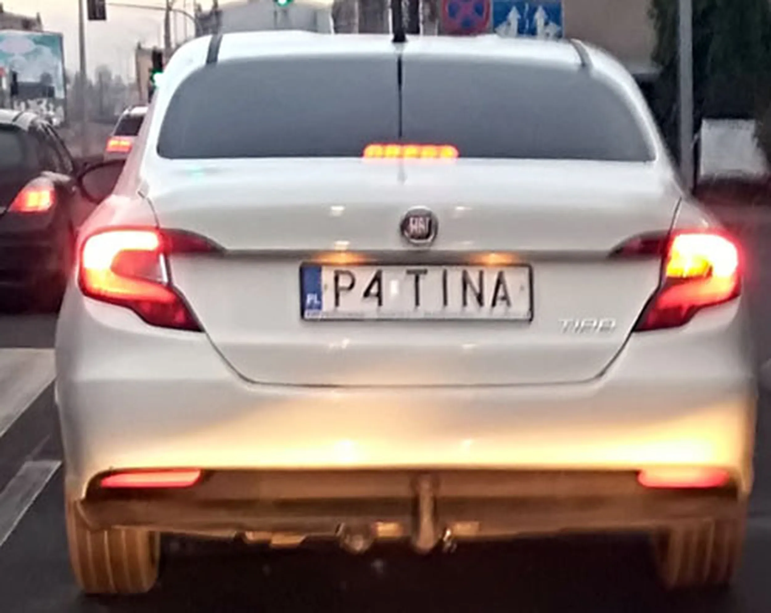 Fajny numer, blacha P4 TINA