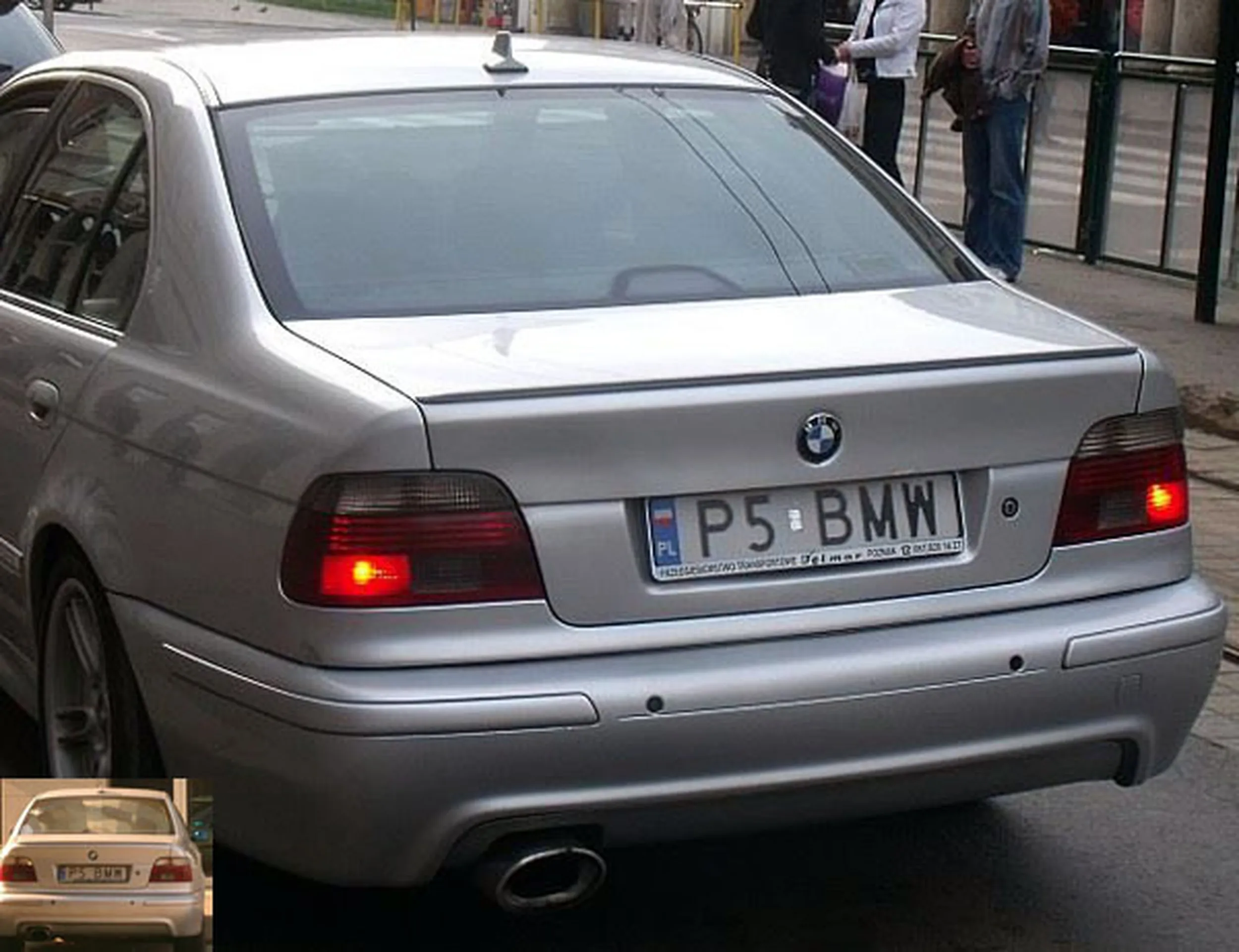 Fajny numer, blacha P5 BMW