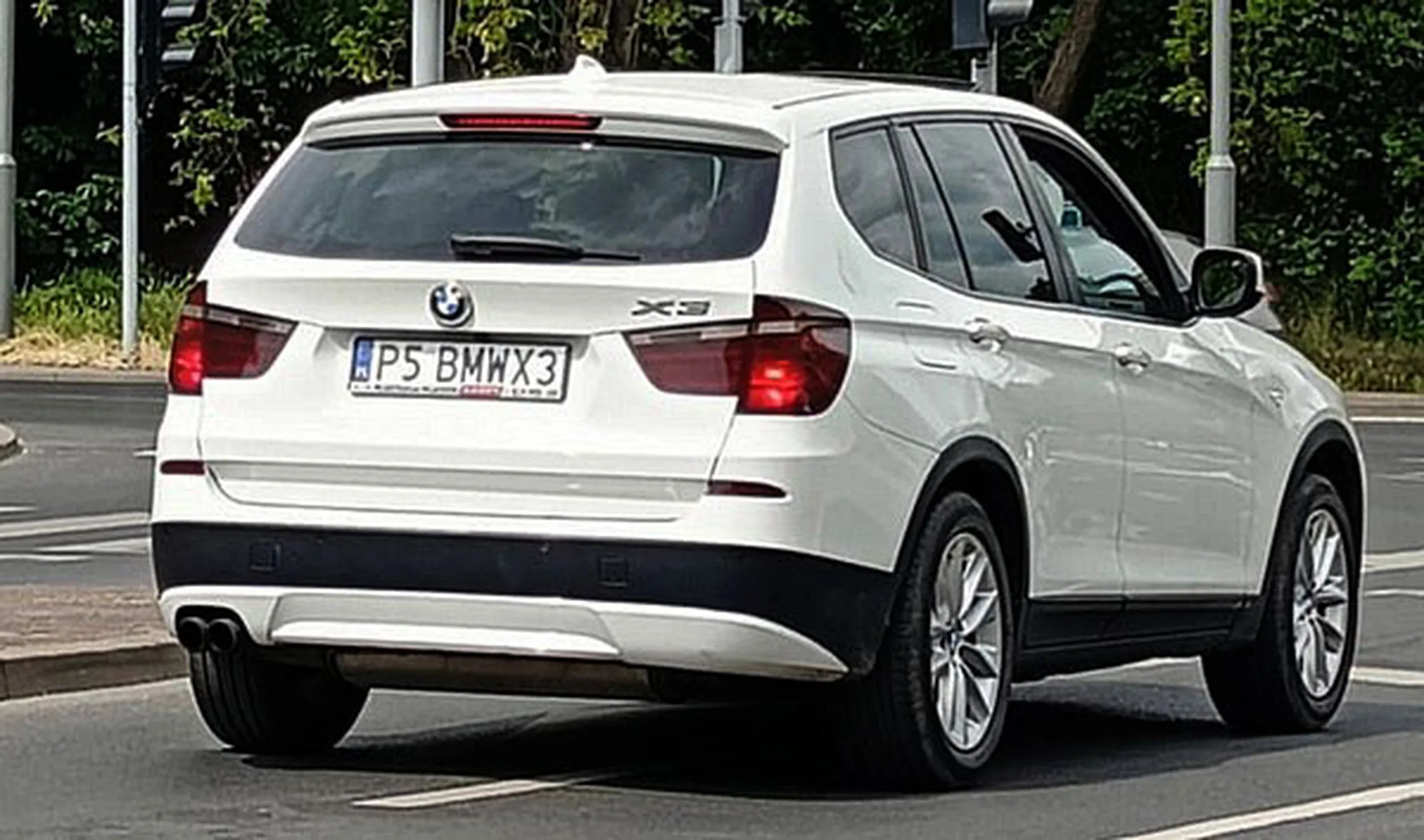 Fajny numer, blacha P5 BMWX3