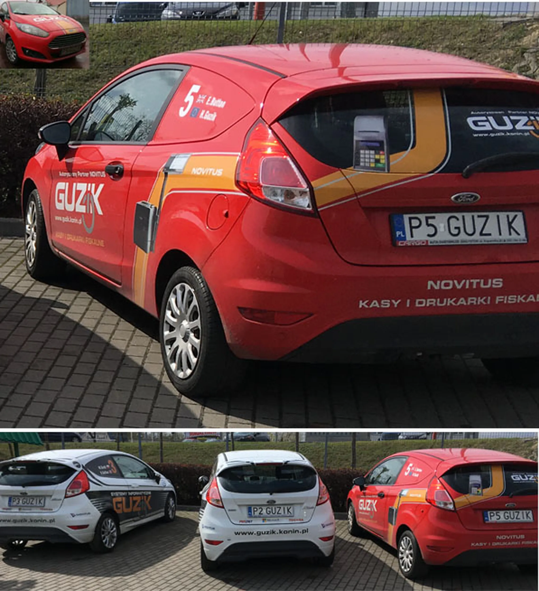 Fajny numer, blacha P5 GUZIK