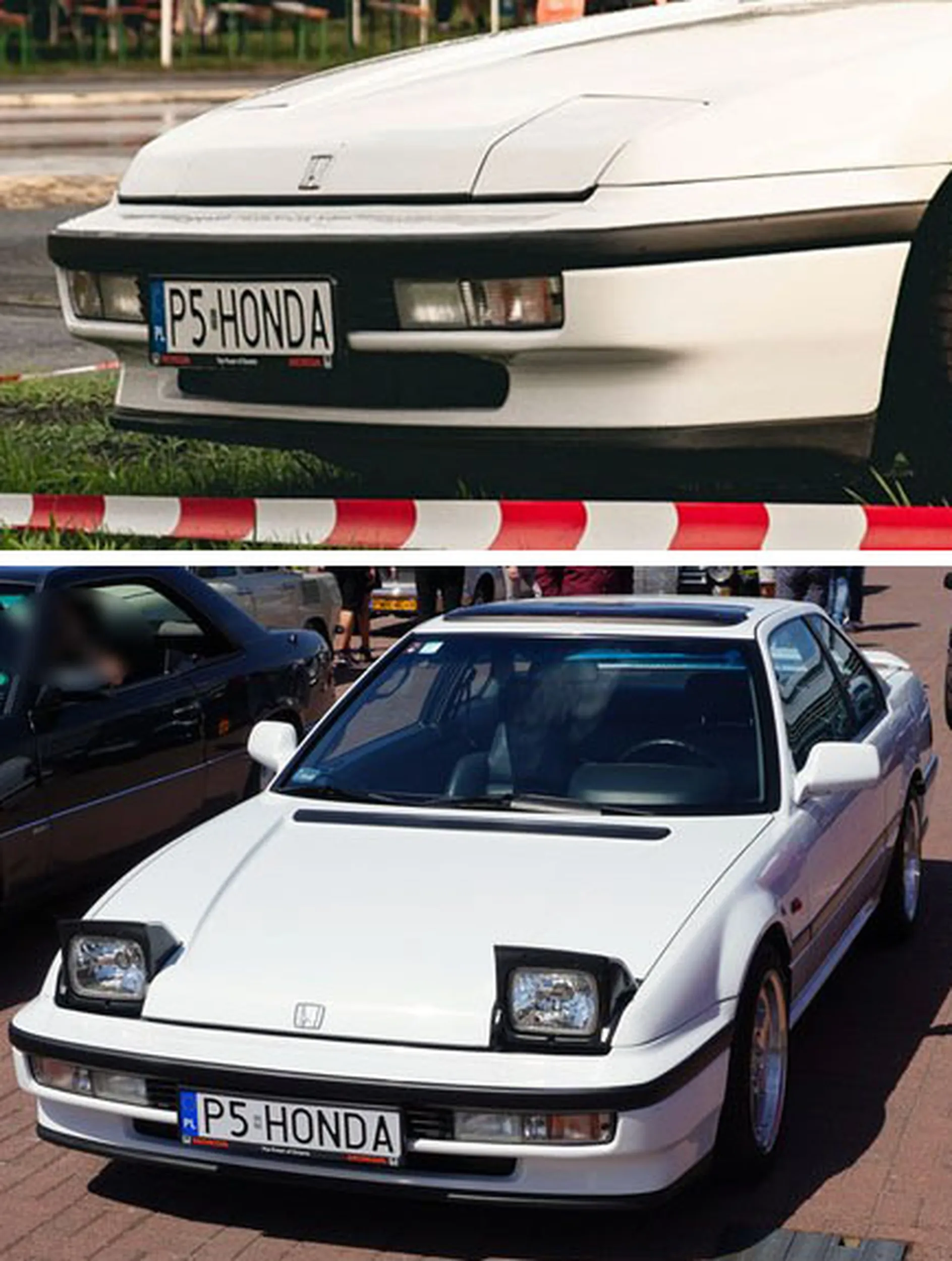 Fajny numer, blacha P5 HONDA