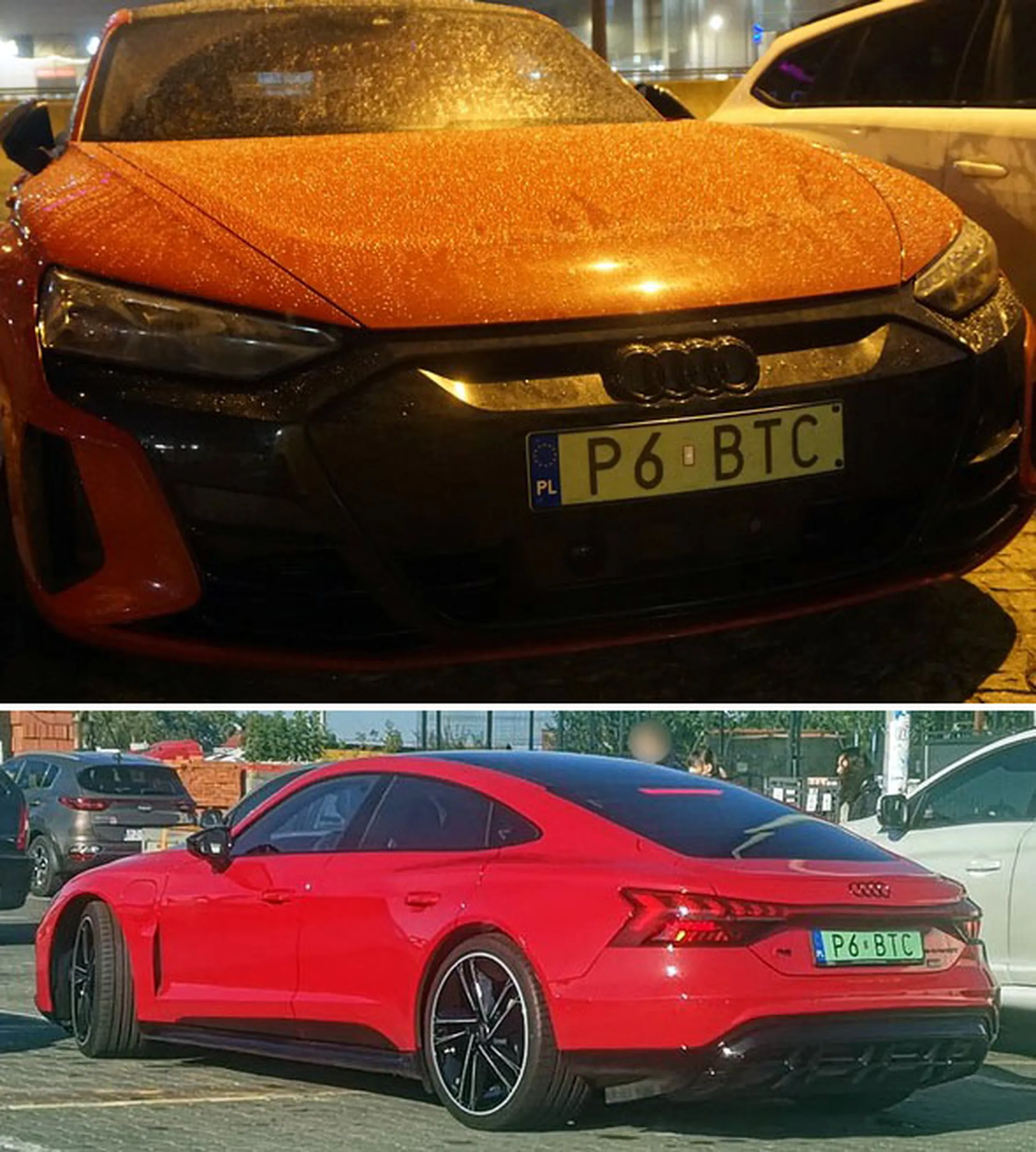 Fajny numer, blacha P6 BTC