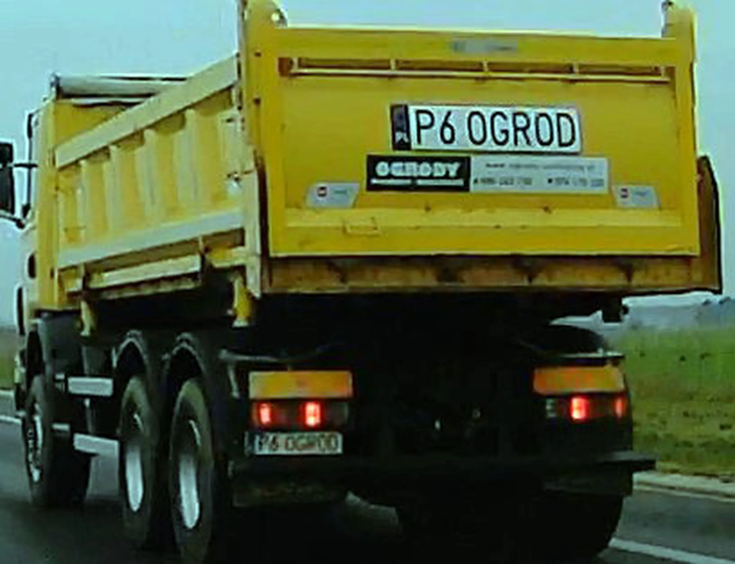 Fajny numer, blacha P6 OGROD