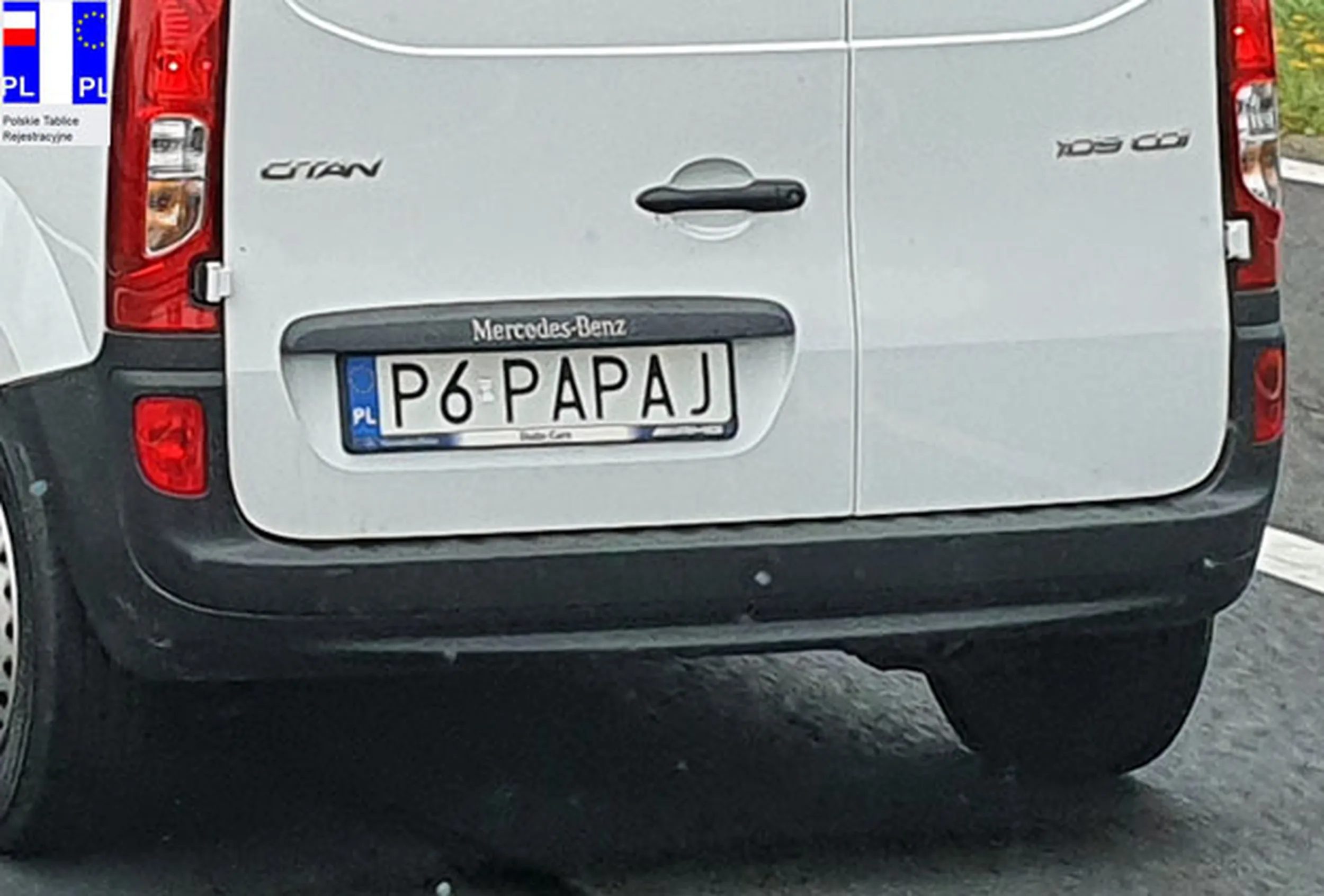 Fajny numer, blacha P6 PAPAJ