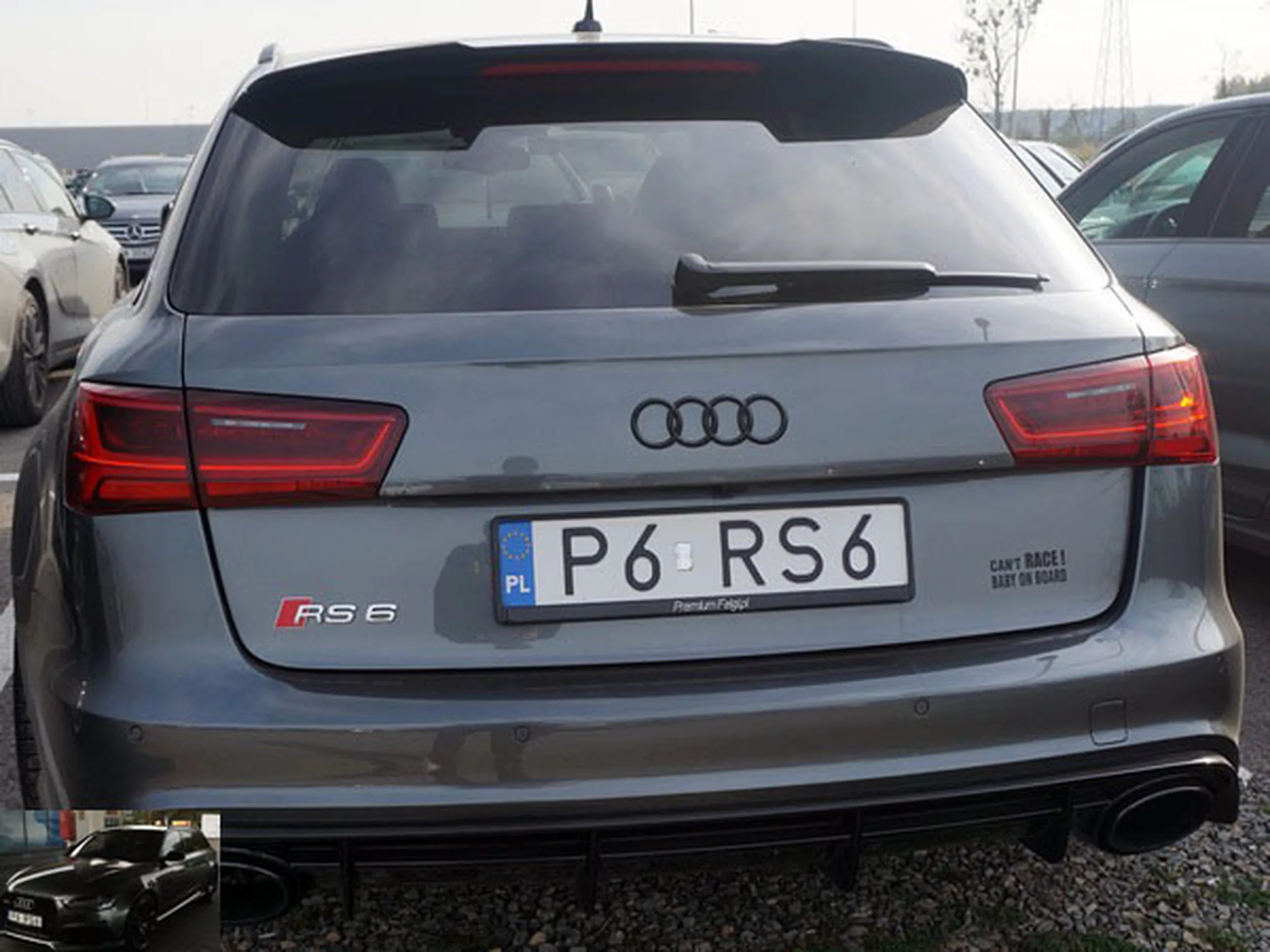 Fajny numer, blacha P6 RS6