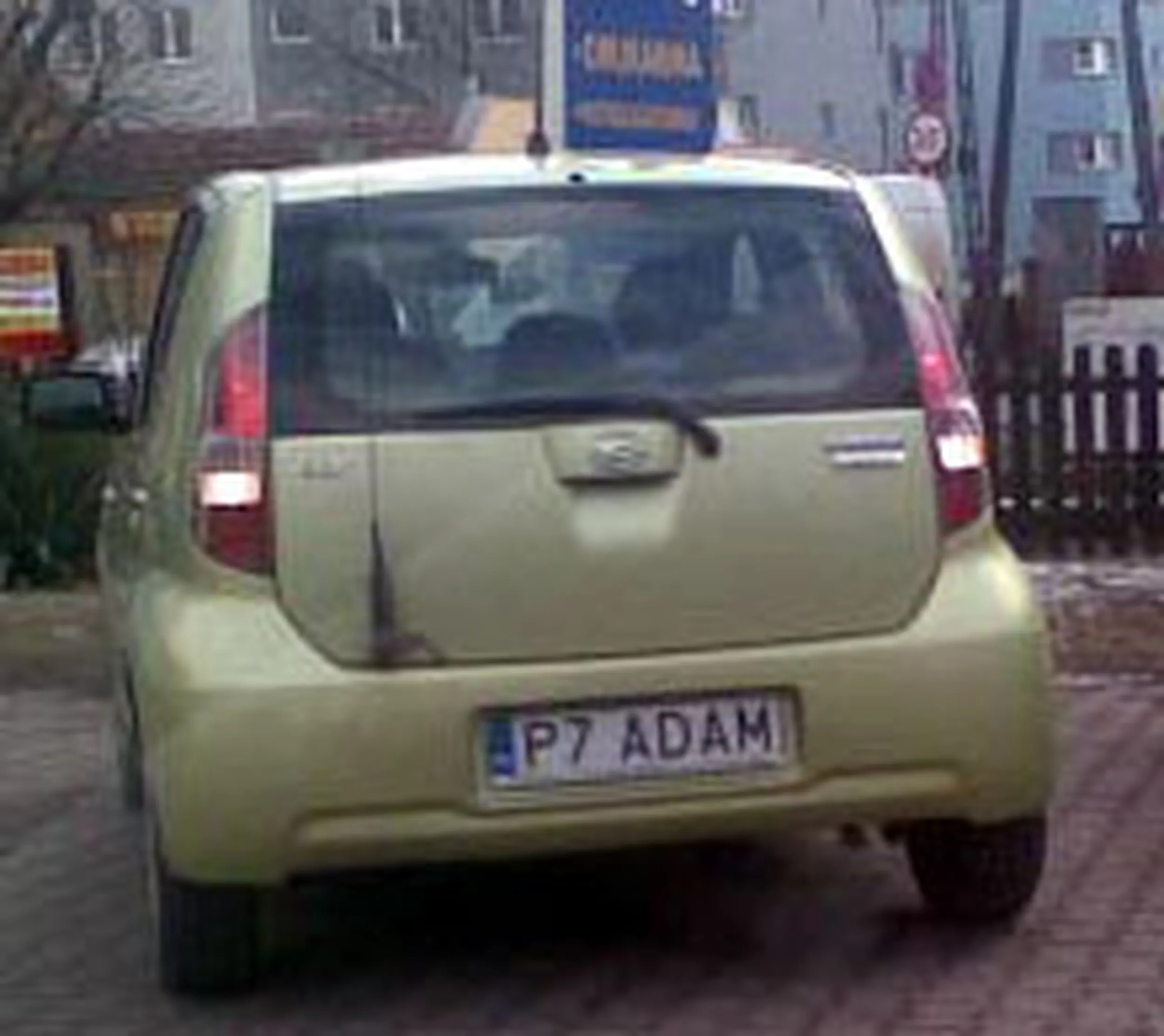 Fajny numer, blacha P7 ADAM