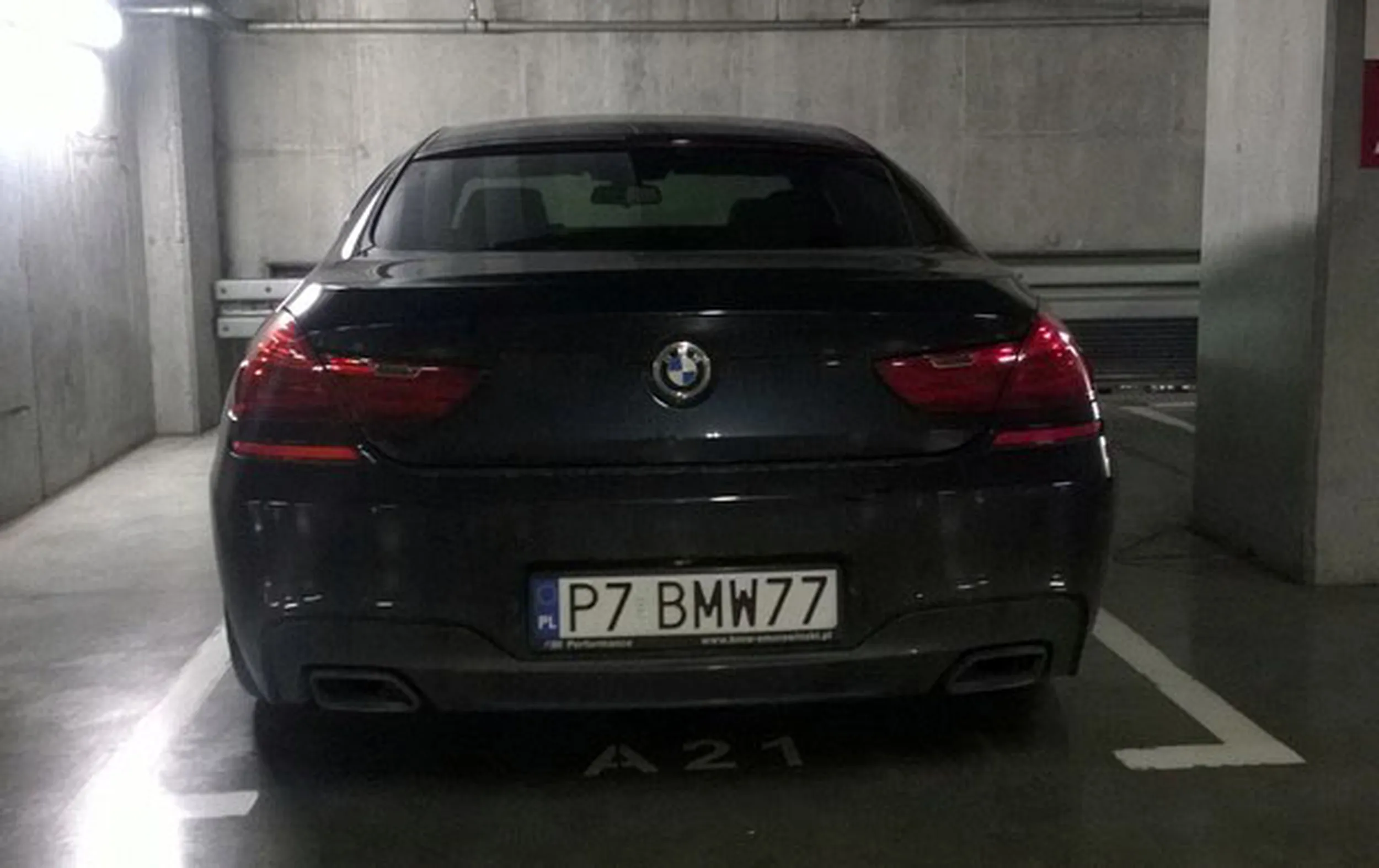 Fajny numer, blacha P7 BMW77