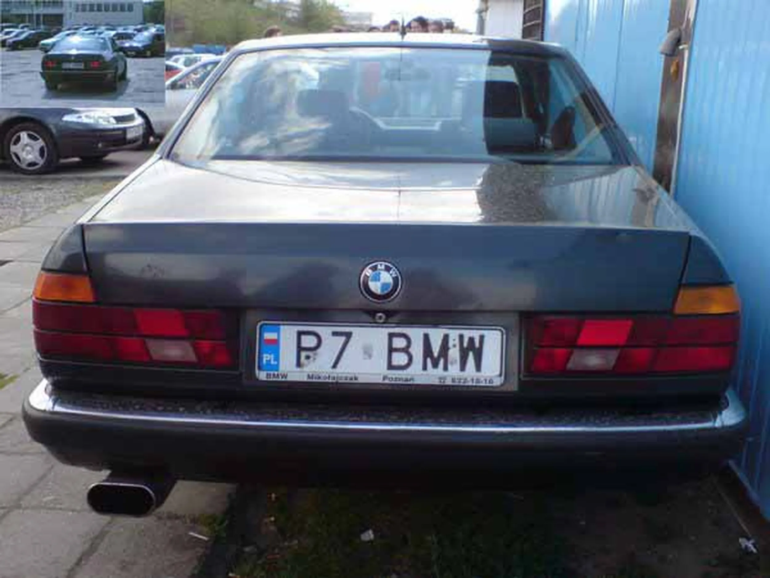 Fajny numer, blacha P7 BMW