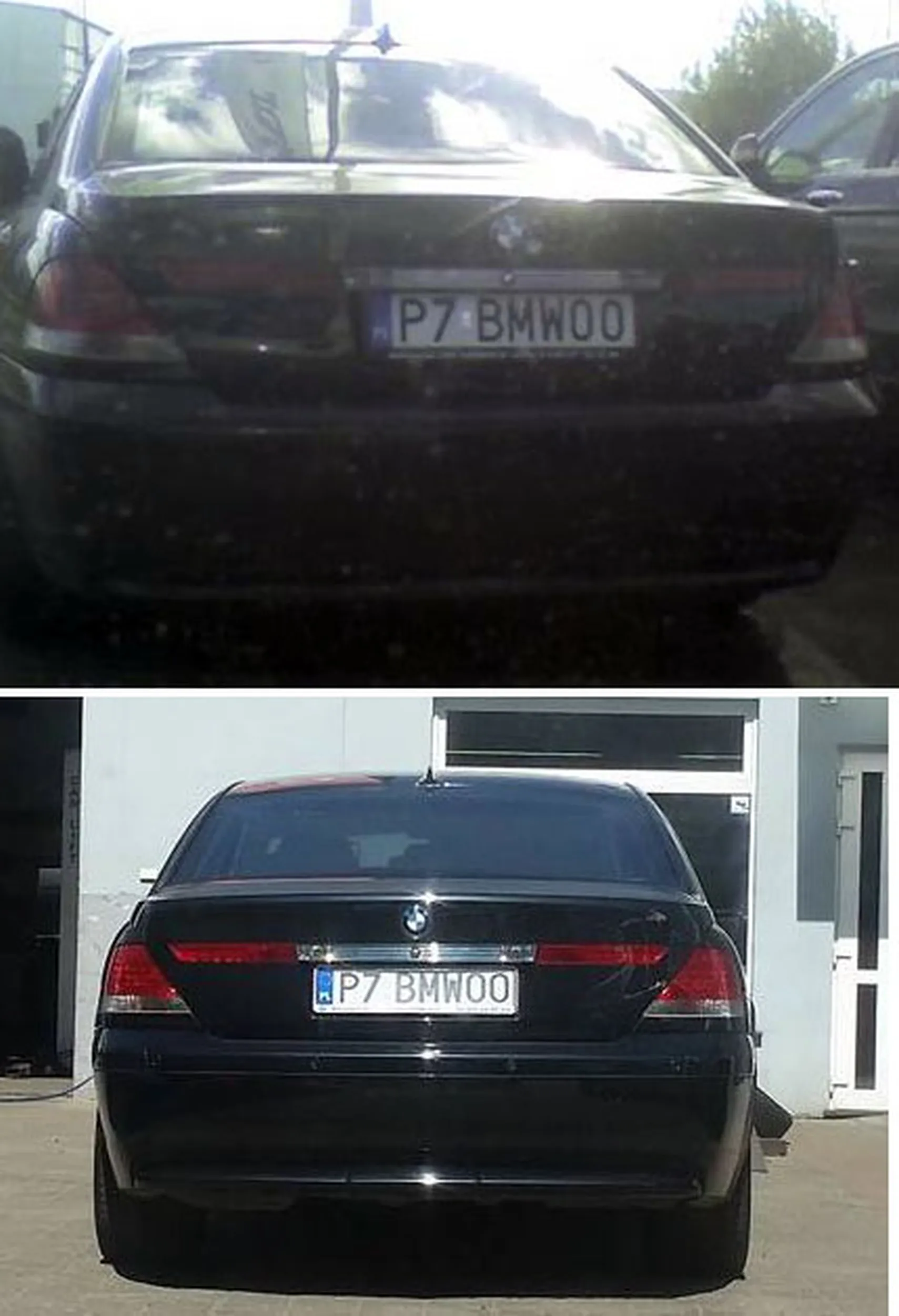 Fajny numer, blacha P7 BMWOO