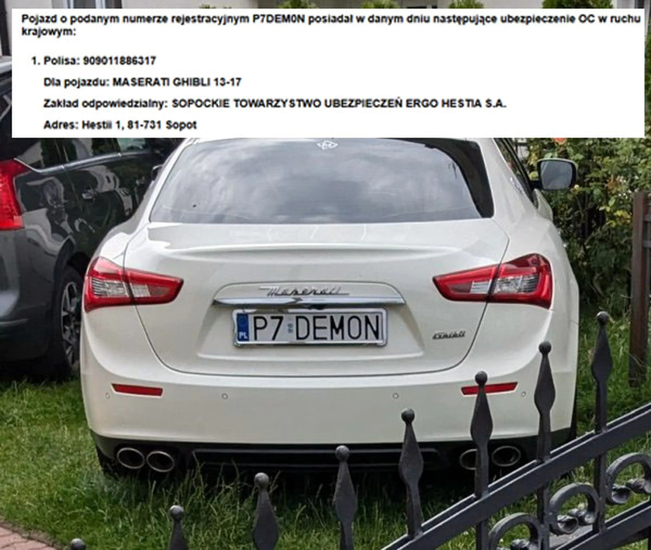 Fajny numer, blacha P7 DEM0N