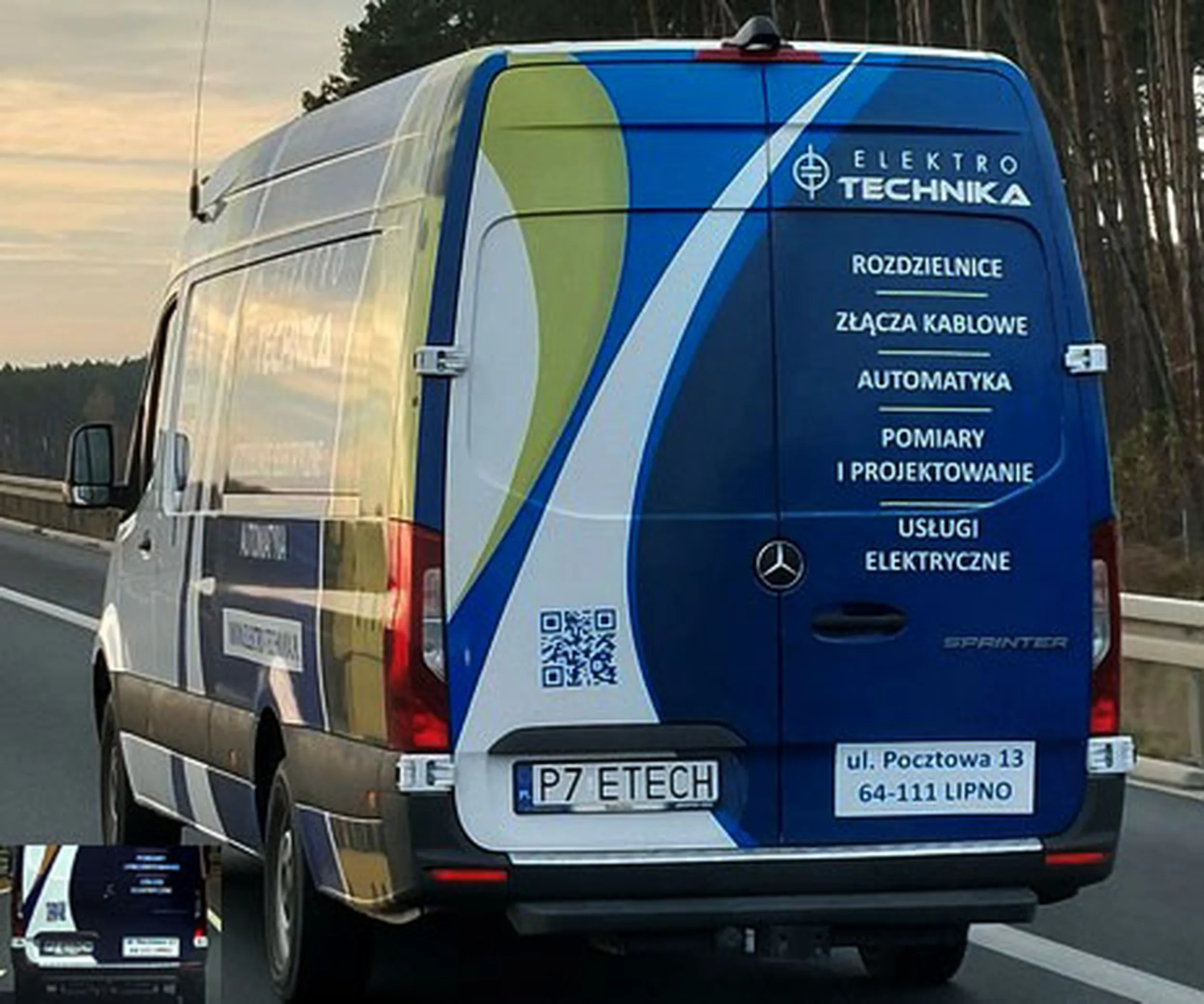 Fajny numer, blacha P7 ETECH