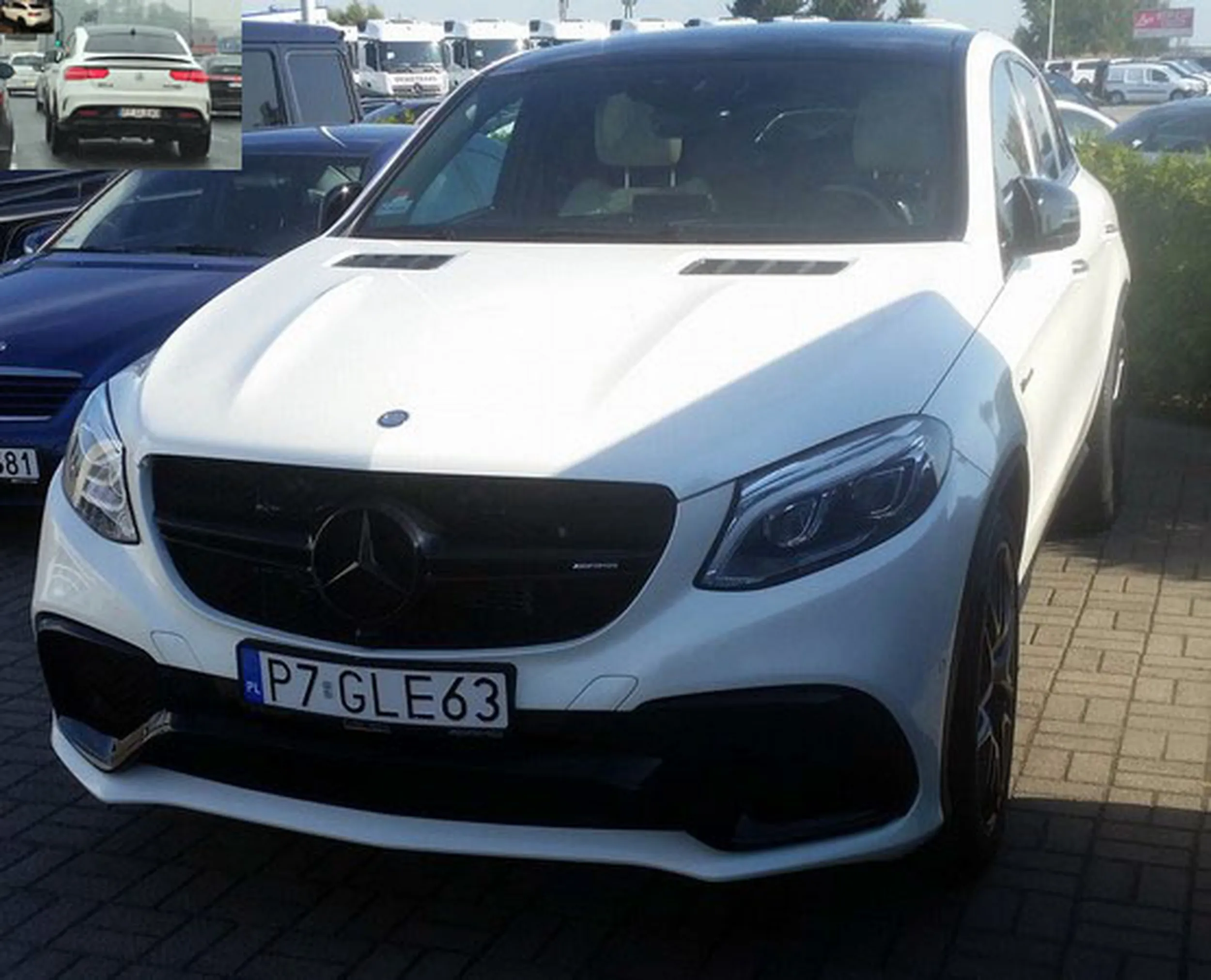 Fajny numer, blacha P7 GLE63