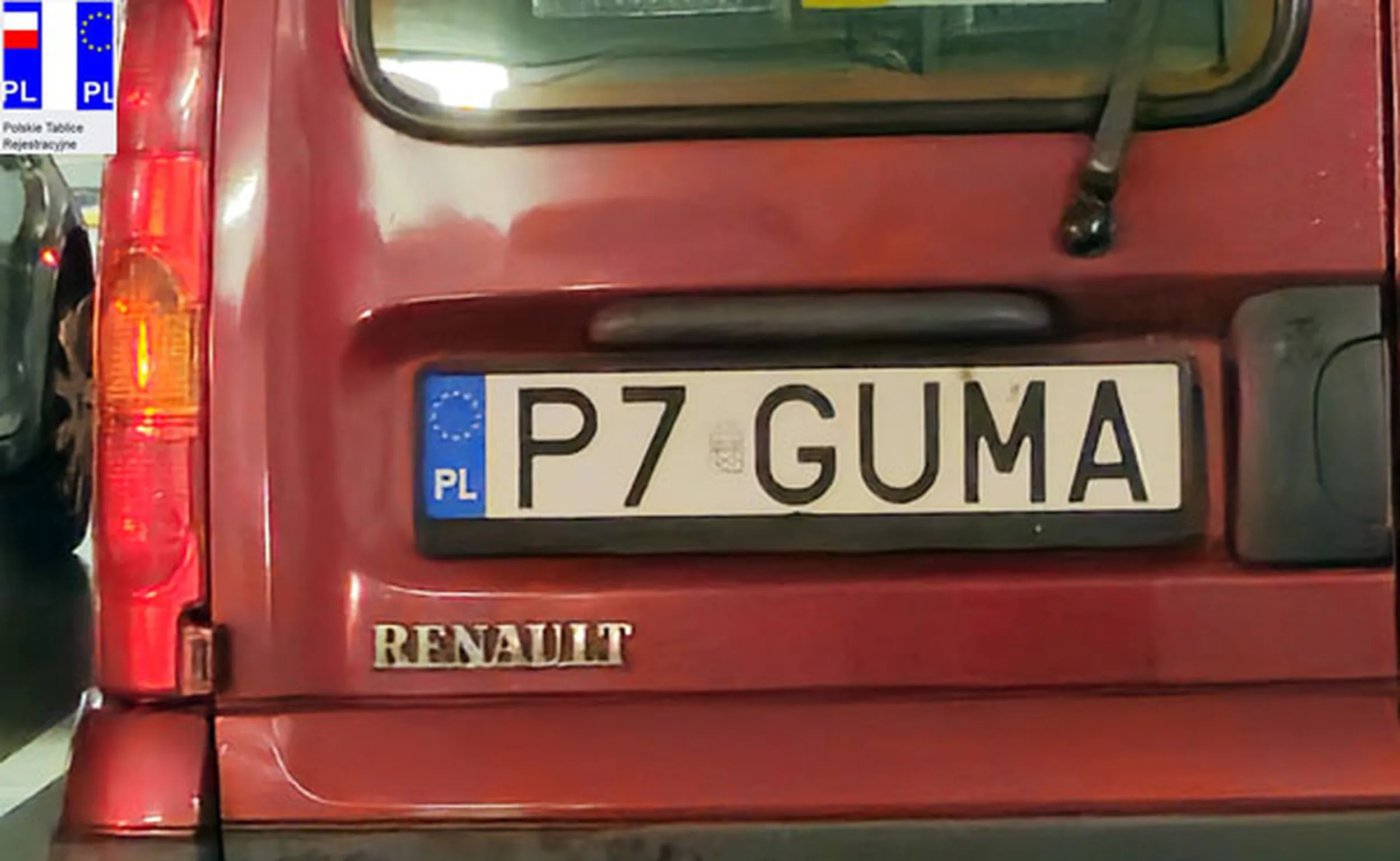 Fajny numer, blacha P7 GUMA