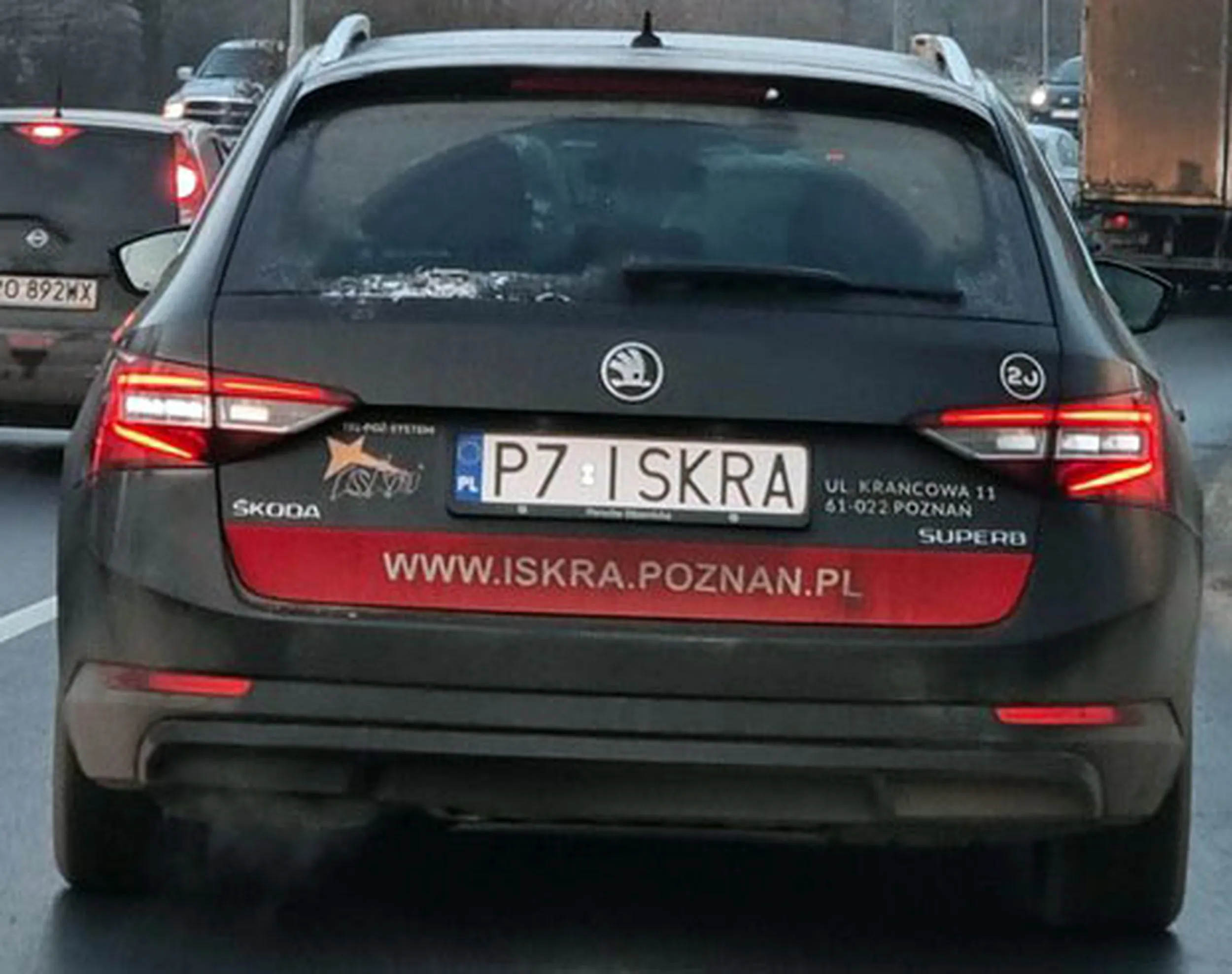 Fajny numer, blacha P7 ISKRA