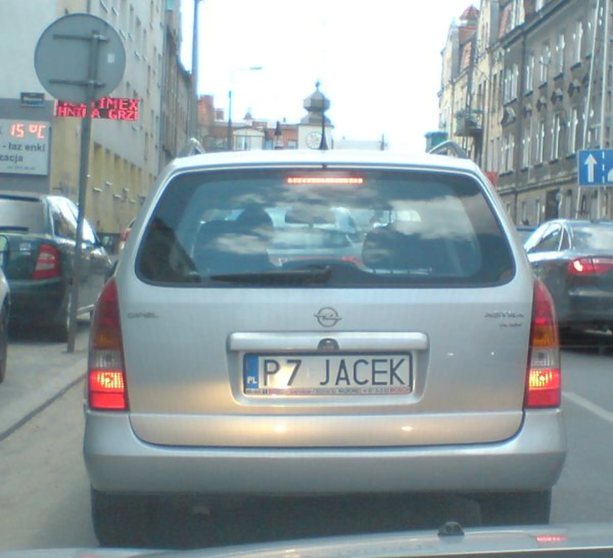 Fajny numer, blacha P7 JACEK