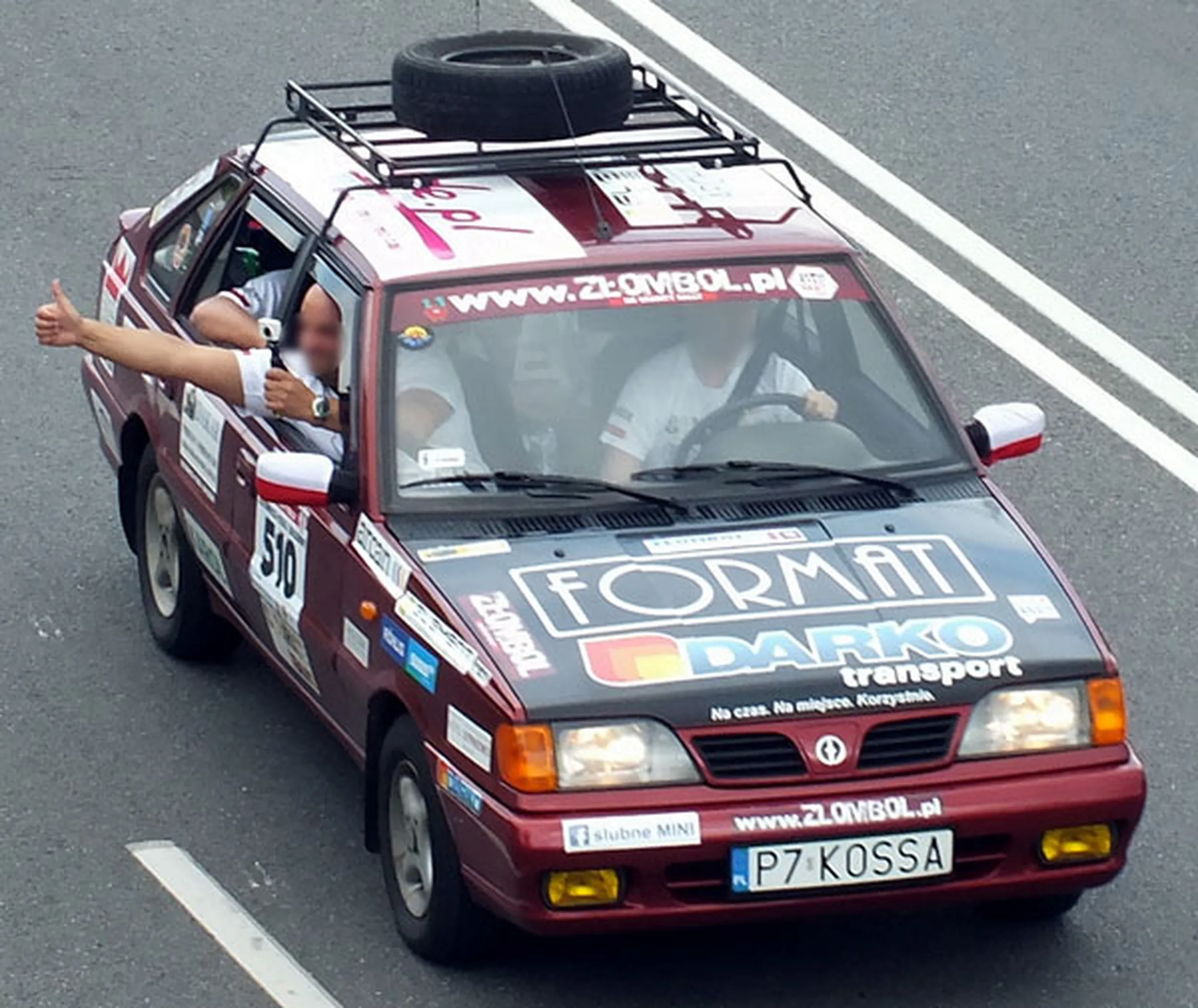 Fajny numer, blacha P7 KOSSA