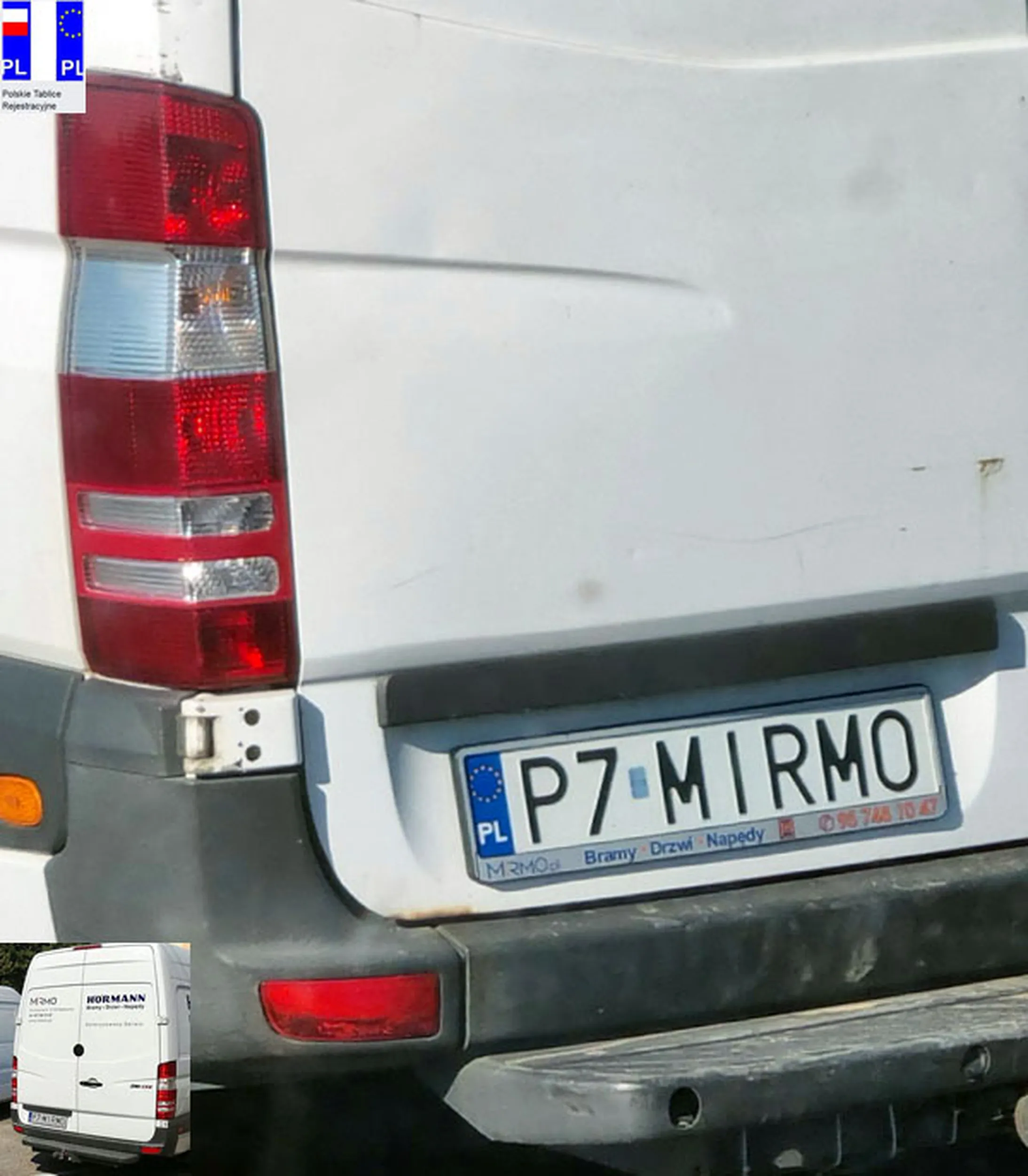 Fajny numer, blacha P7 MIRMO