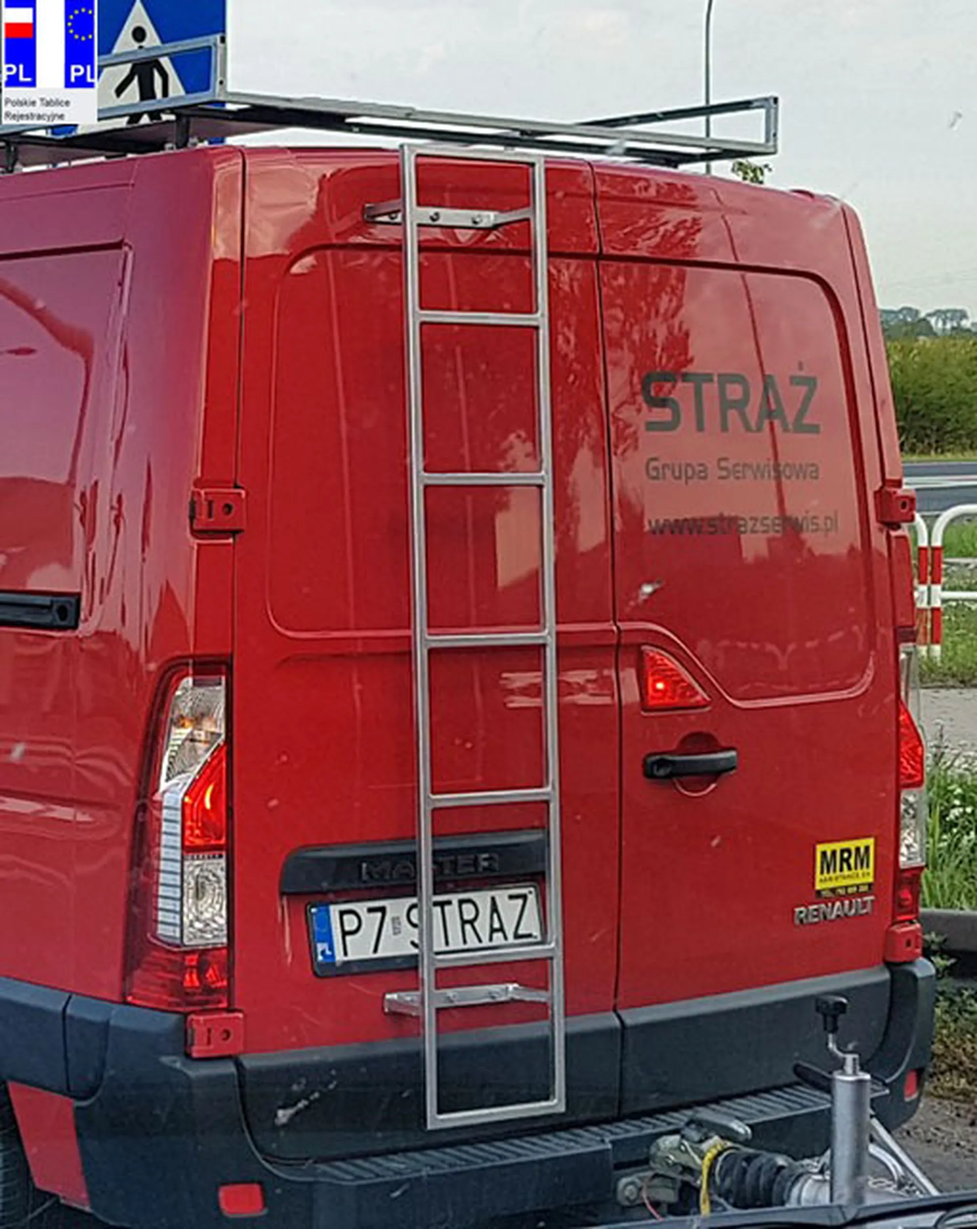 Fajny numer, blacha P7 STRAZ