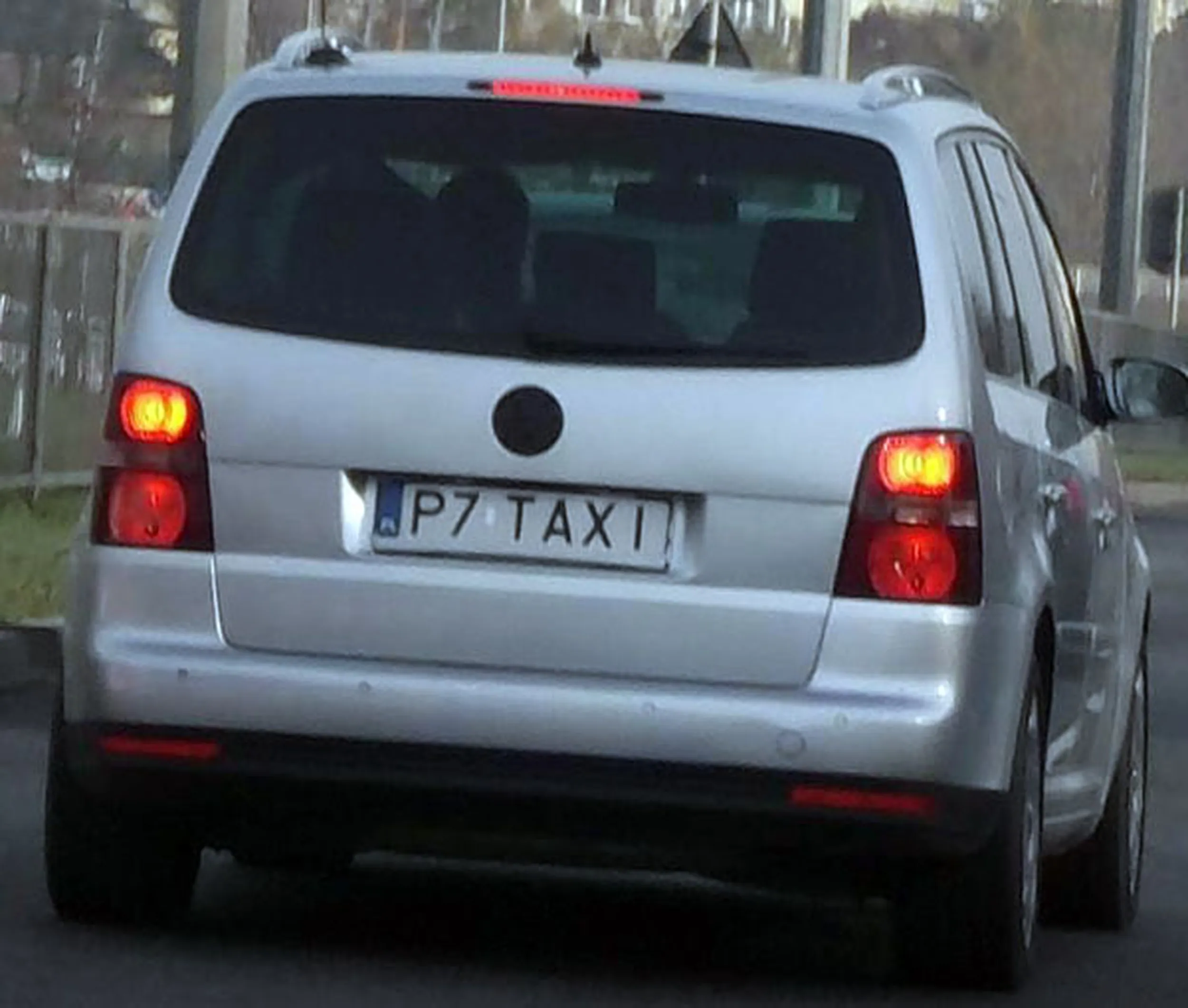 Fajny numer, blacha P7 TAXI