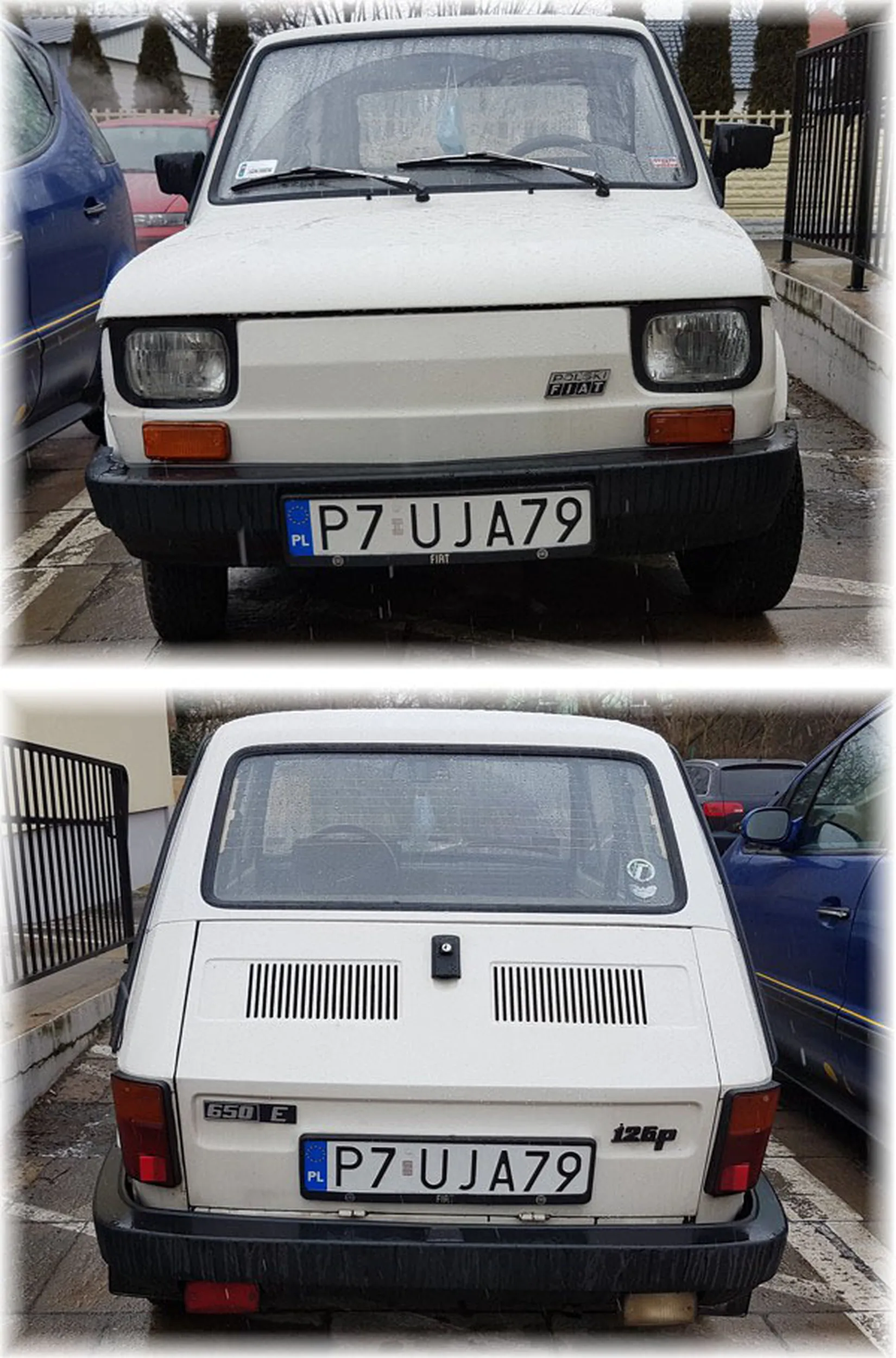 Fajny numer, blacha P7 UJA79