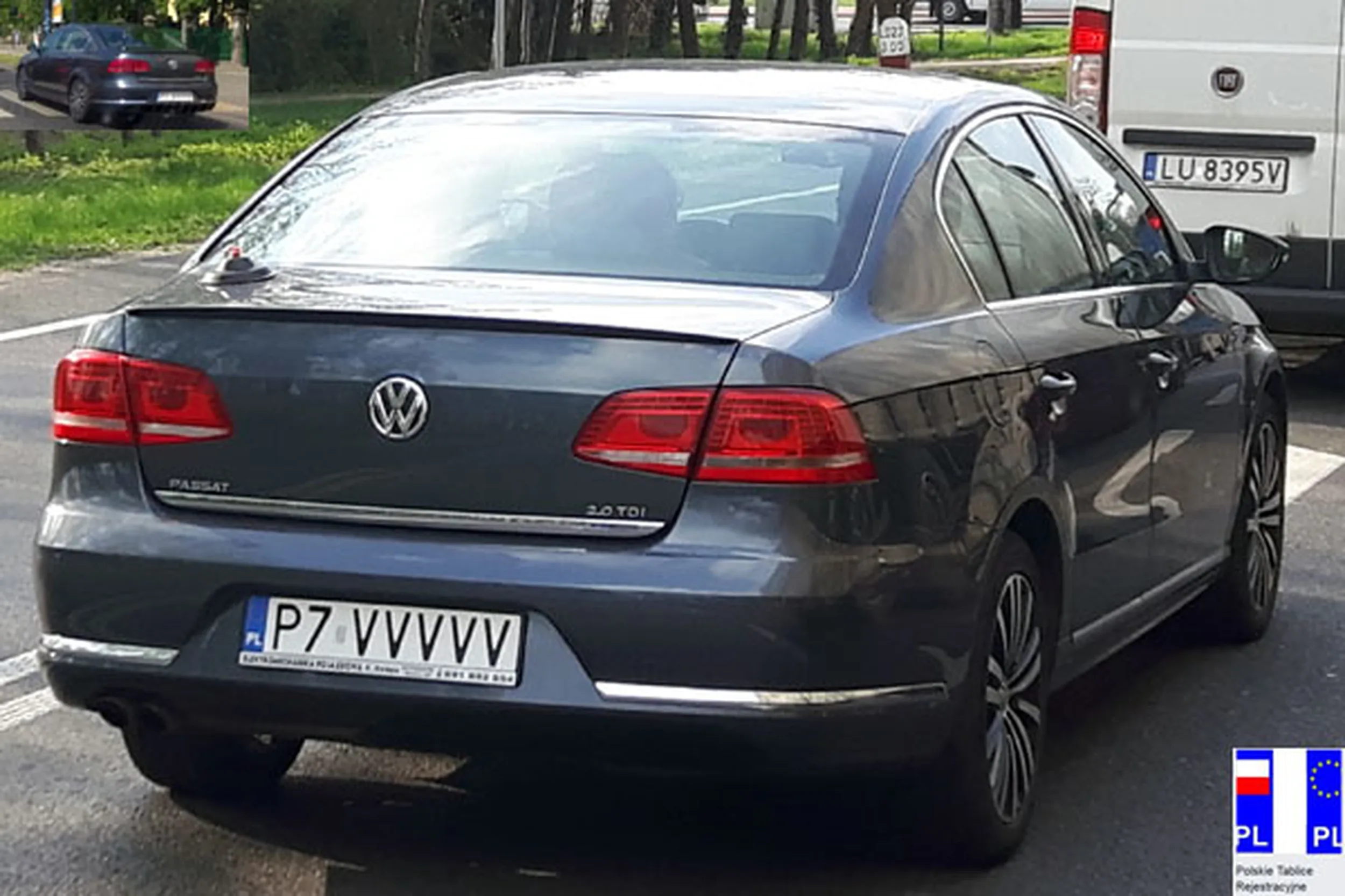 Fajny numer, blacha P7 VVVVV