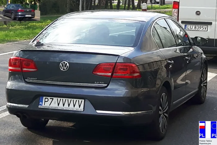 Fajny numer, blacha P7 VVVVV