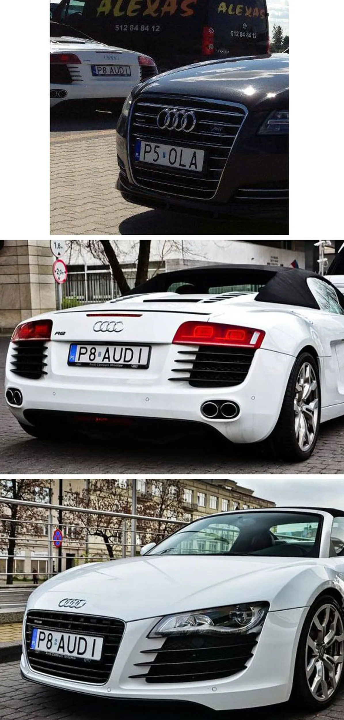 Fajny numer, blacha P8 AUDI