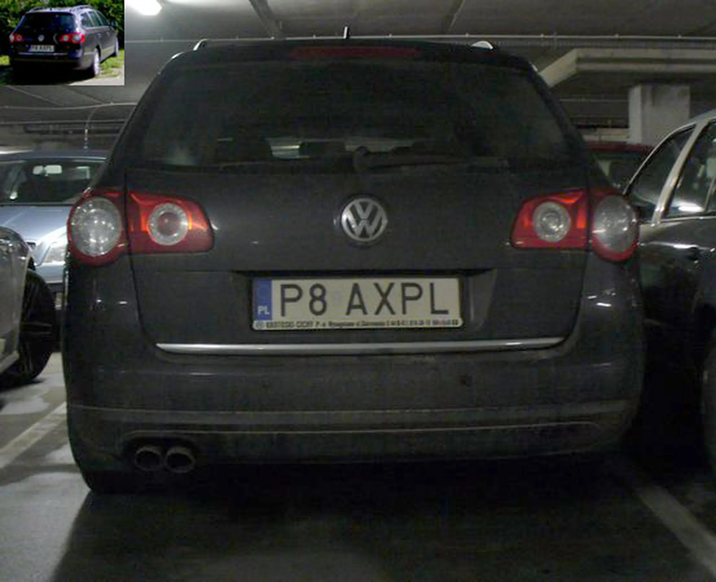 Fajny numer, blacha P8 AXPL