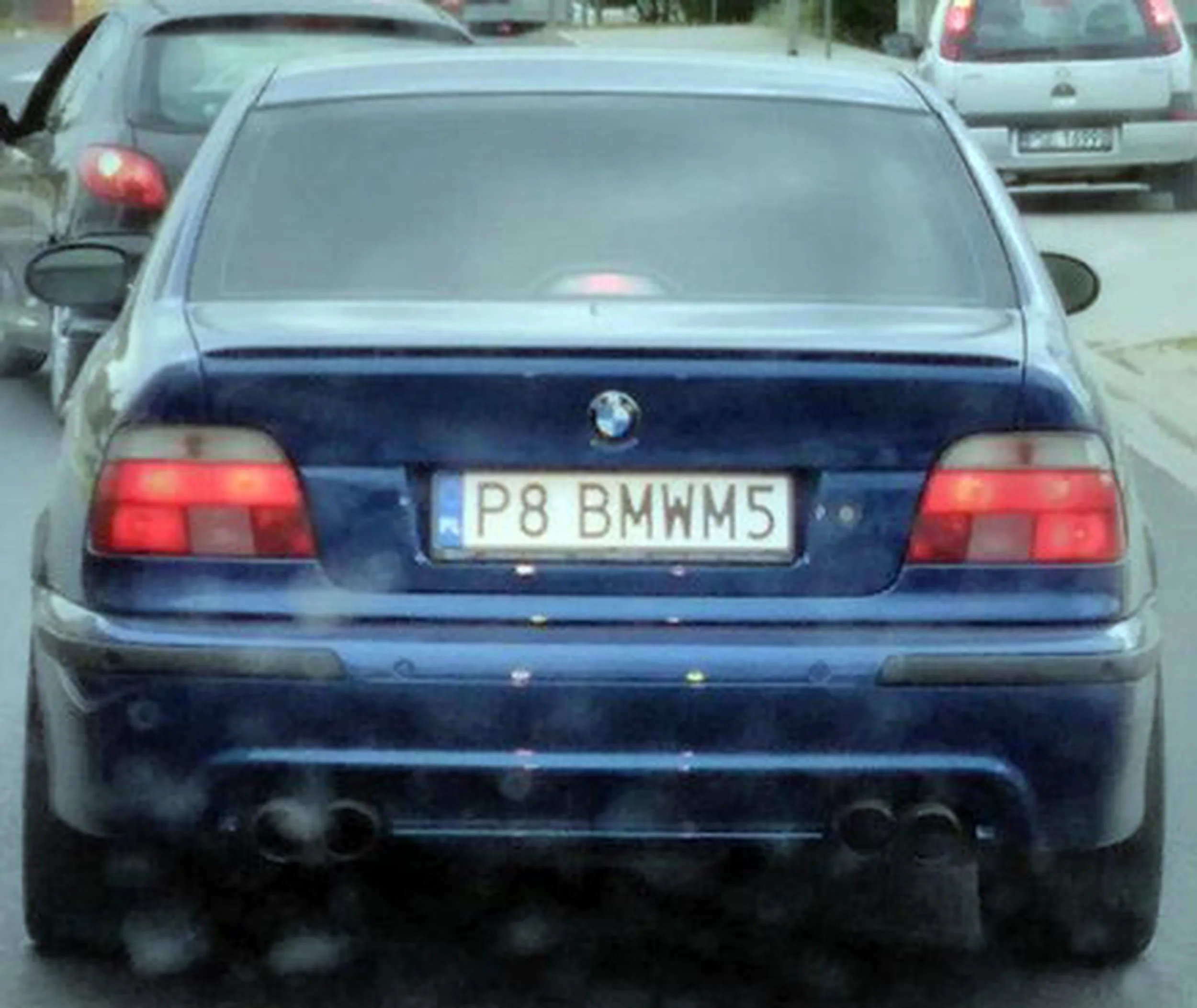 Fajny numer, blacha P8 BMWM5