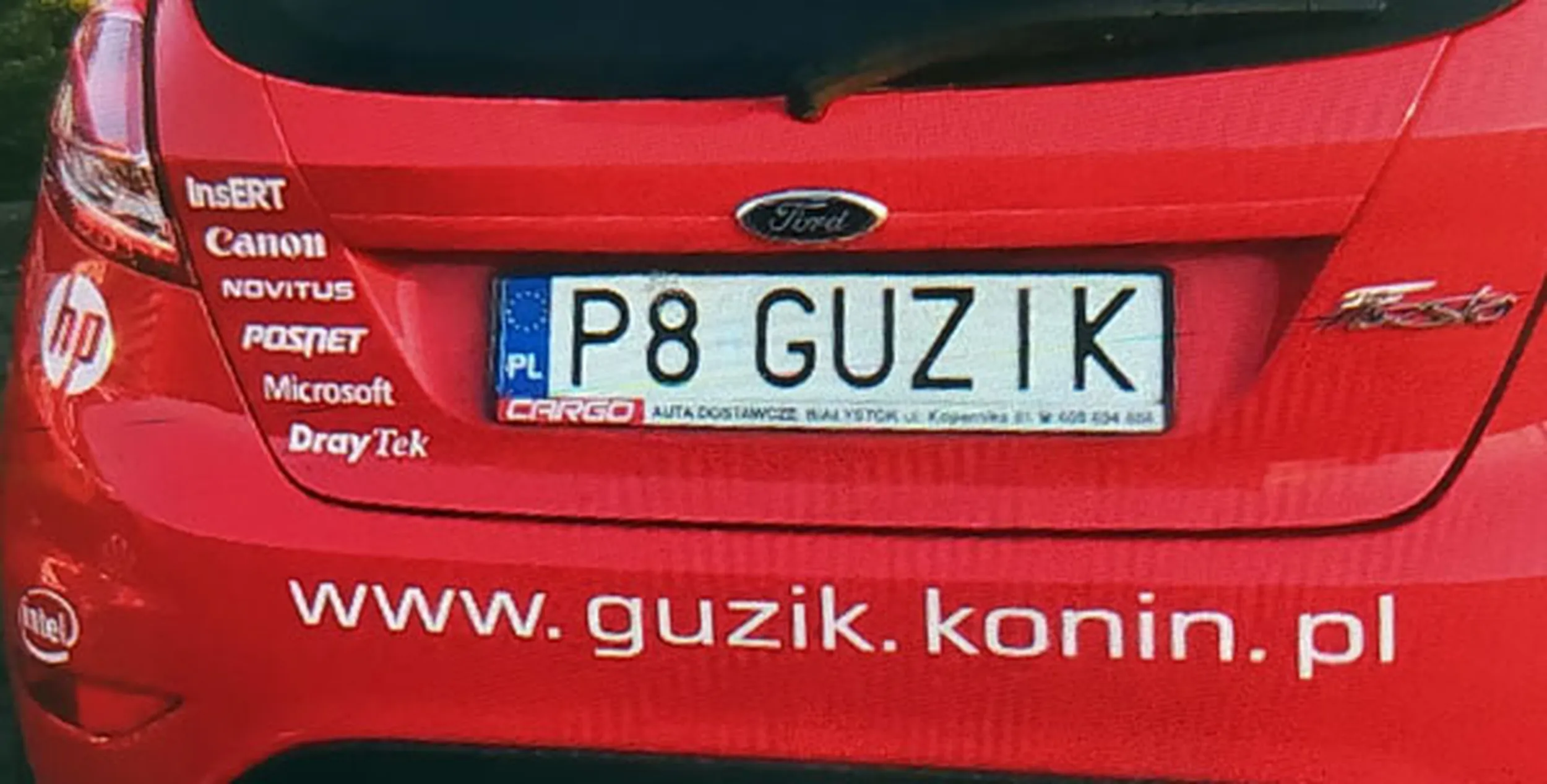 Fajny numer, blacha P8 GUZIK