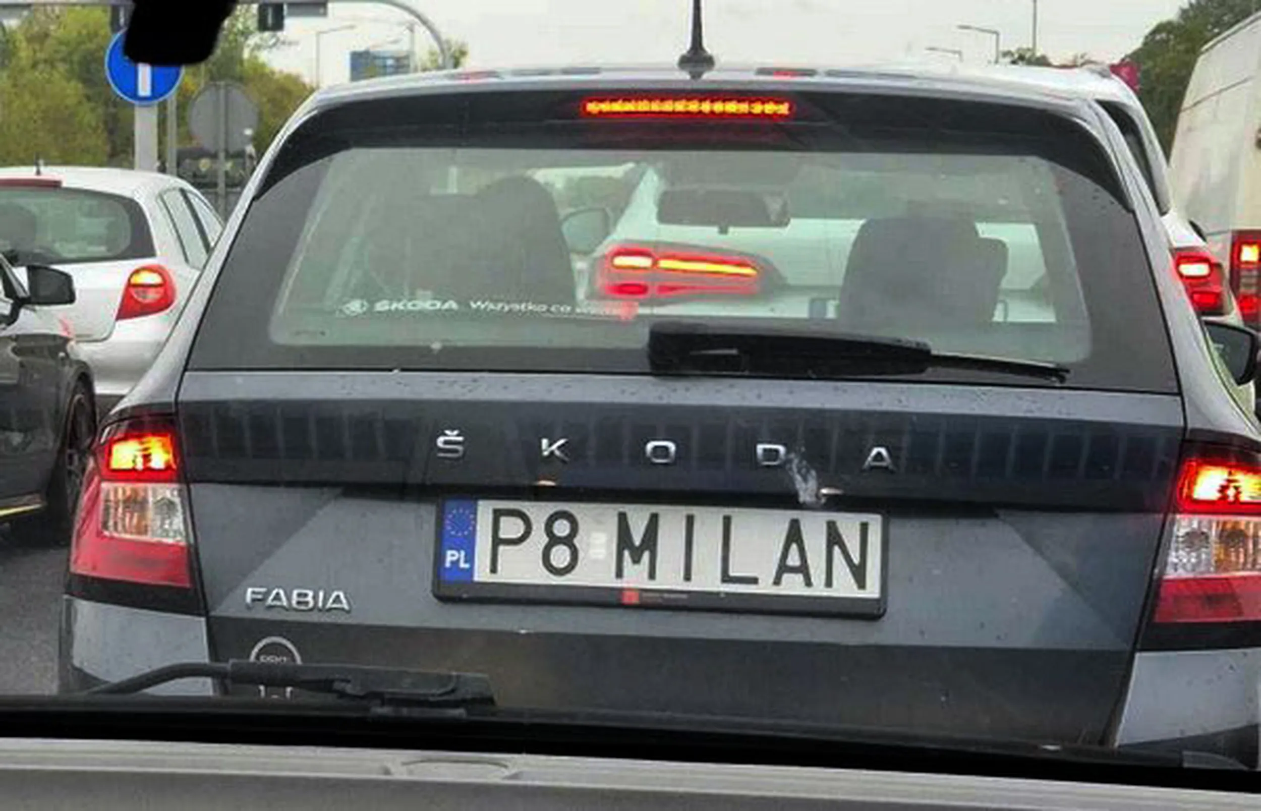 Fajny numer, blacha P8 MILAN