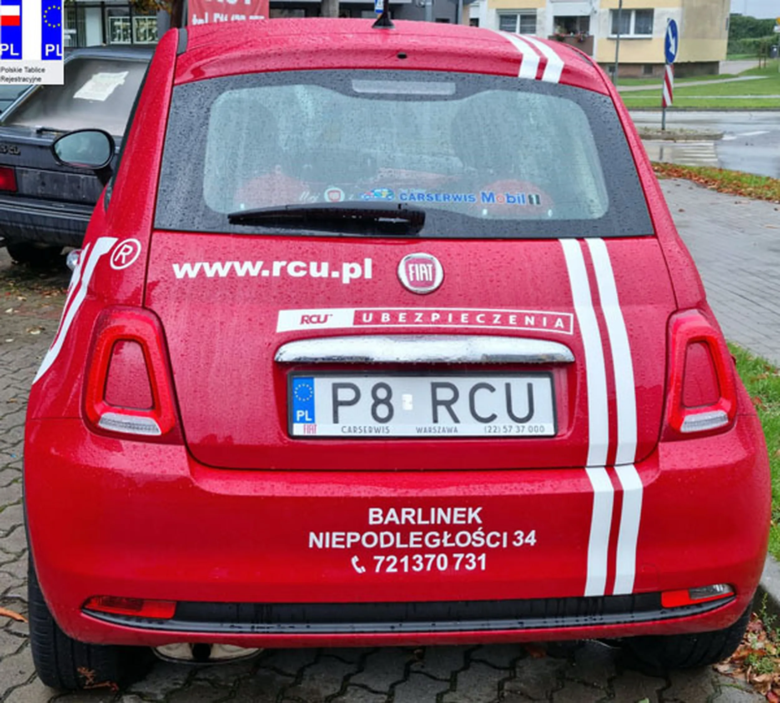 Fajny numer, blacha P8 RCU