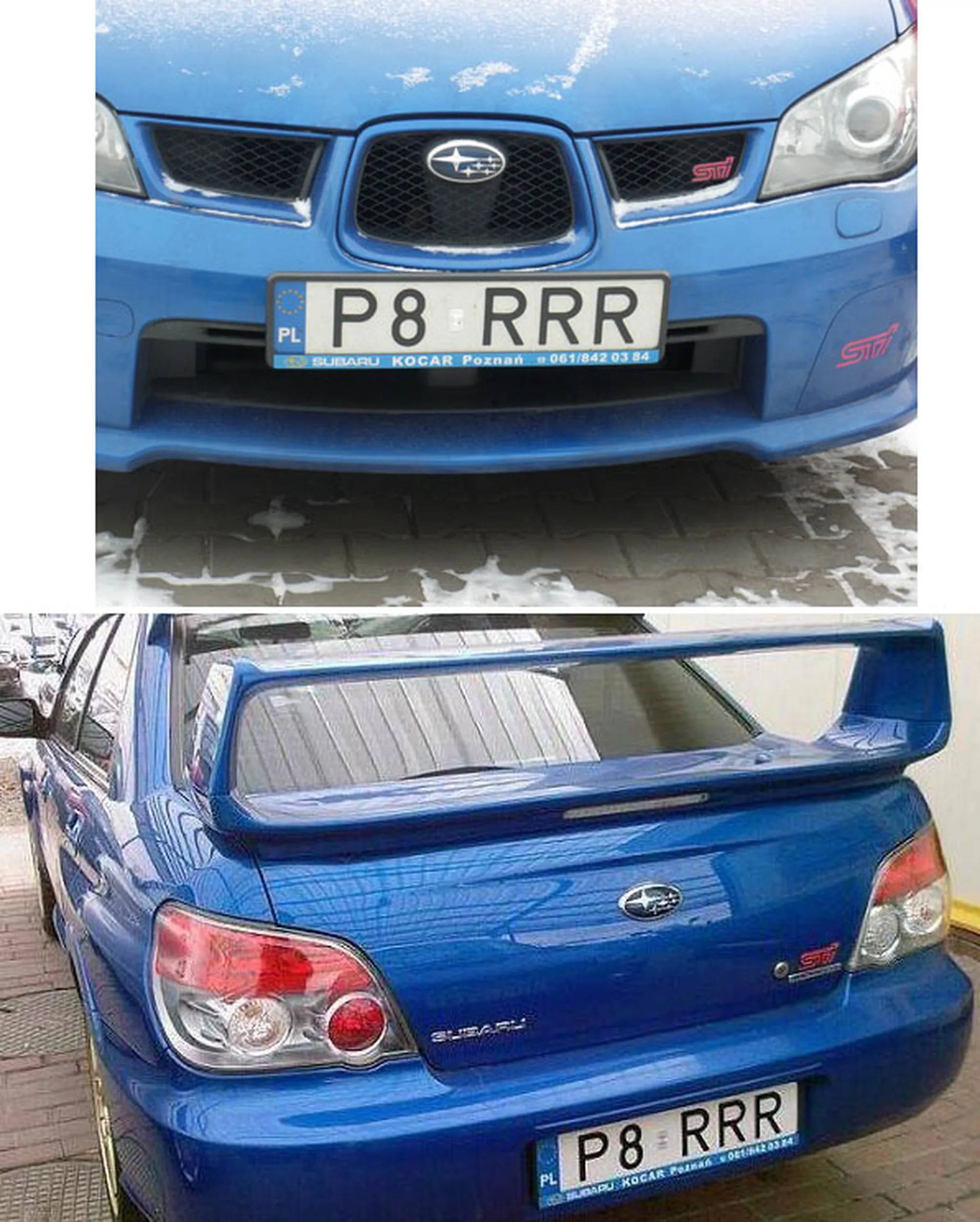 Fajny numer, blacha P8 RRR