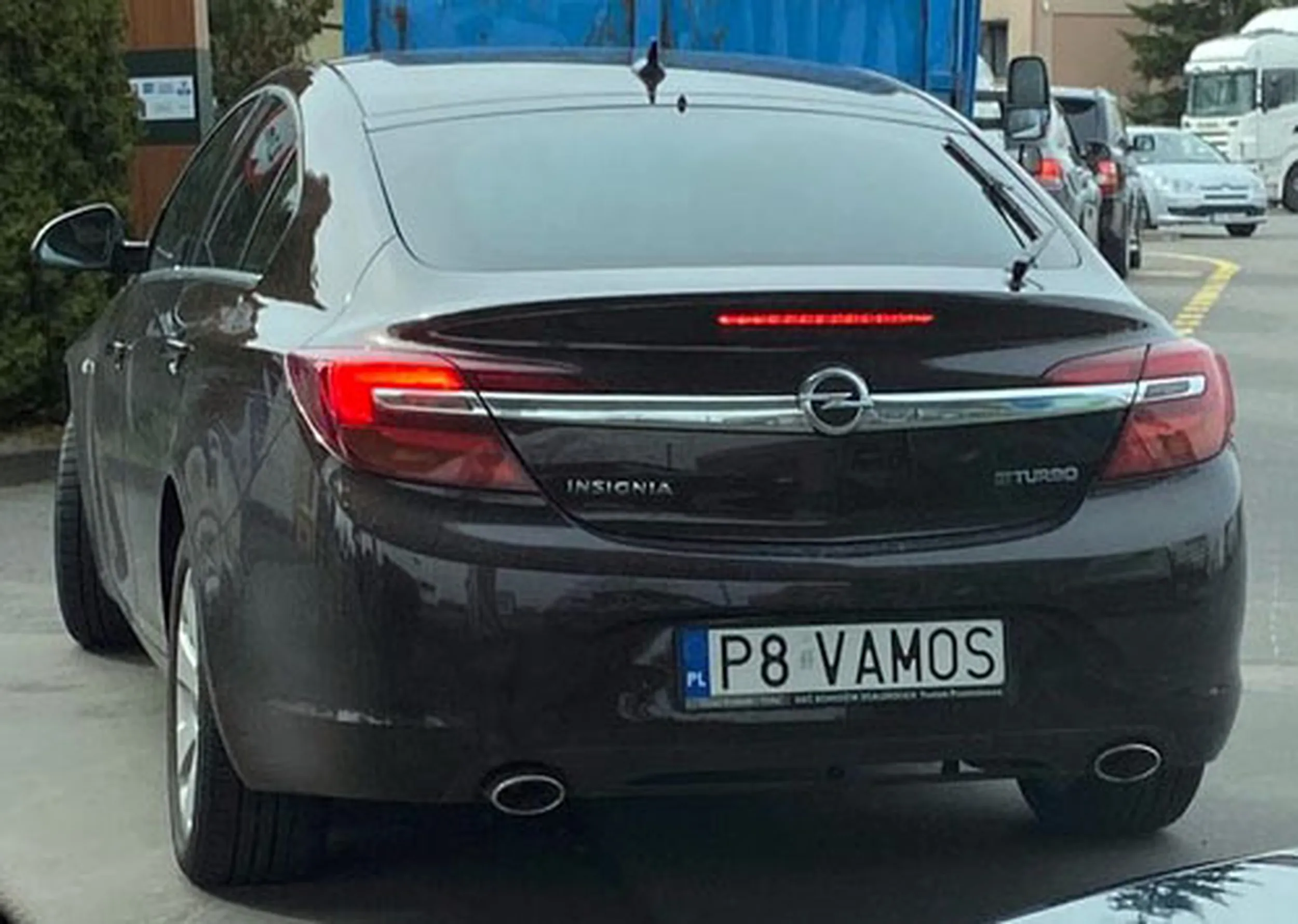 Fajny numer, blacha P8 VAMOS