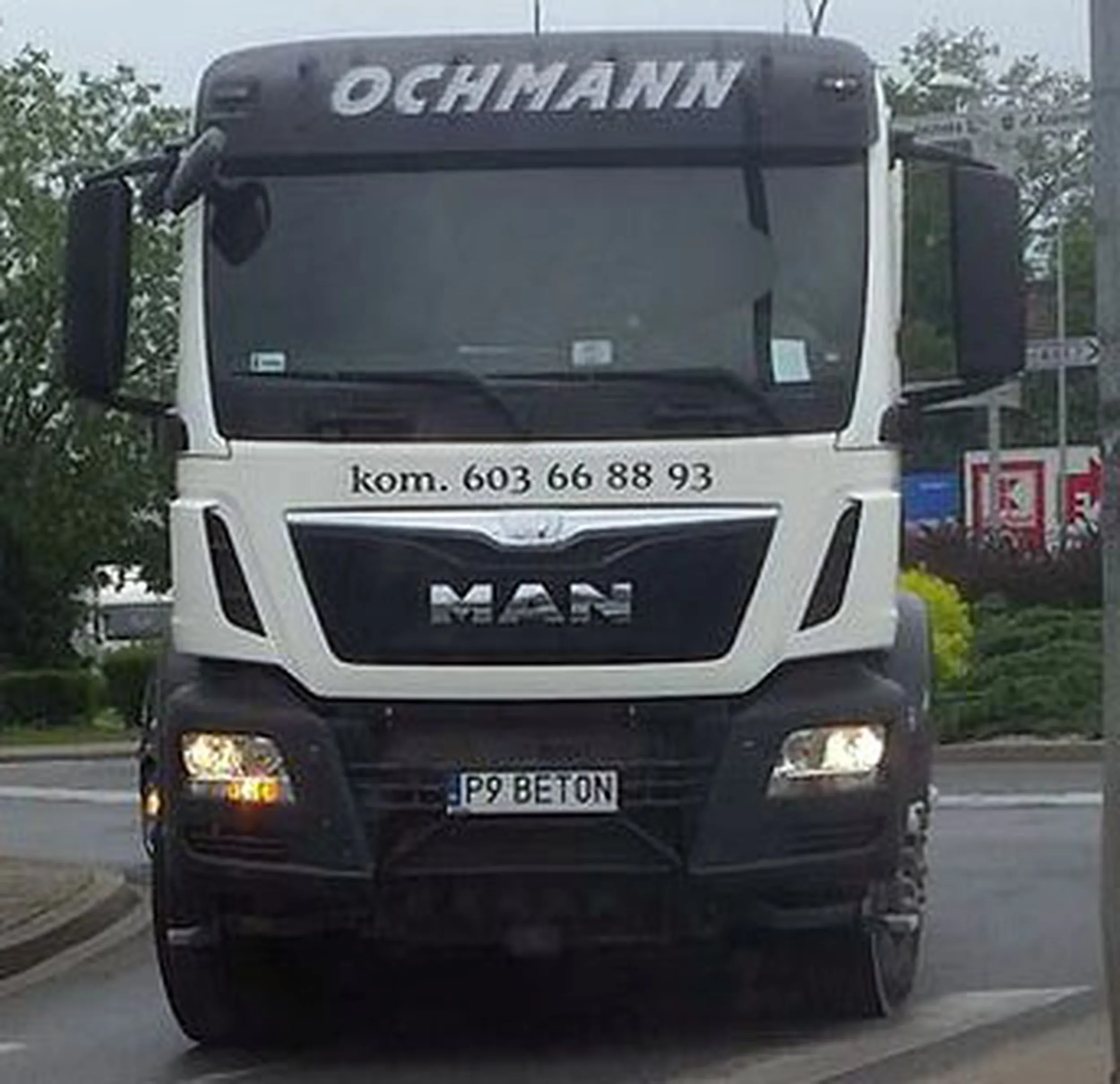 Fajny numer, blacha P9 BETON