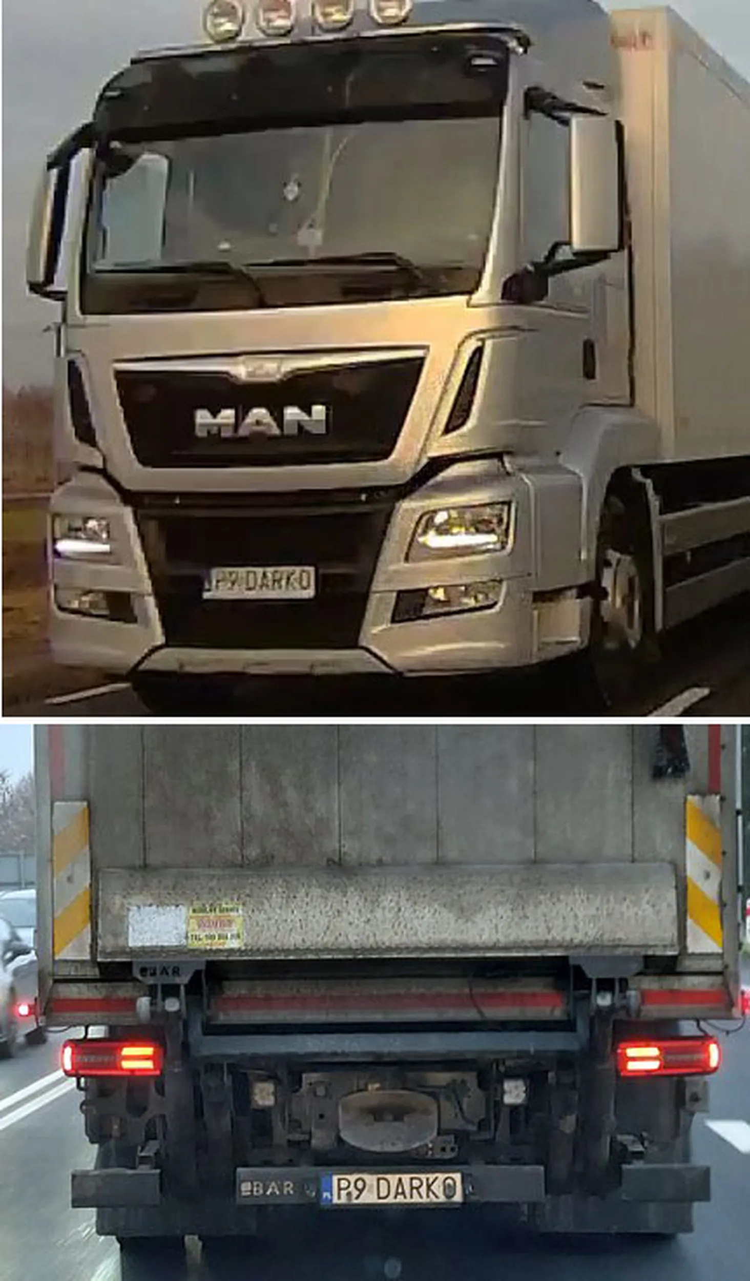 Fajny numer, blacha P9 DARKO