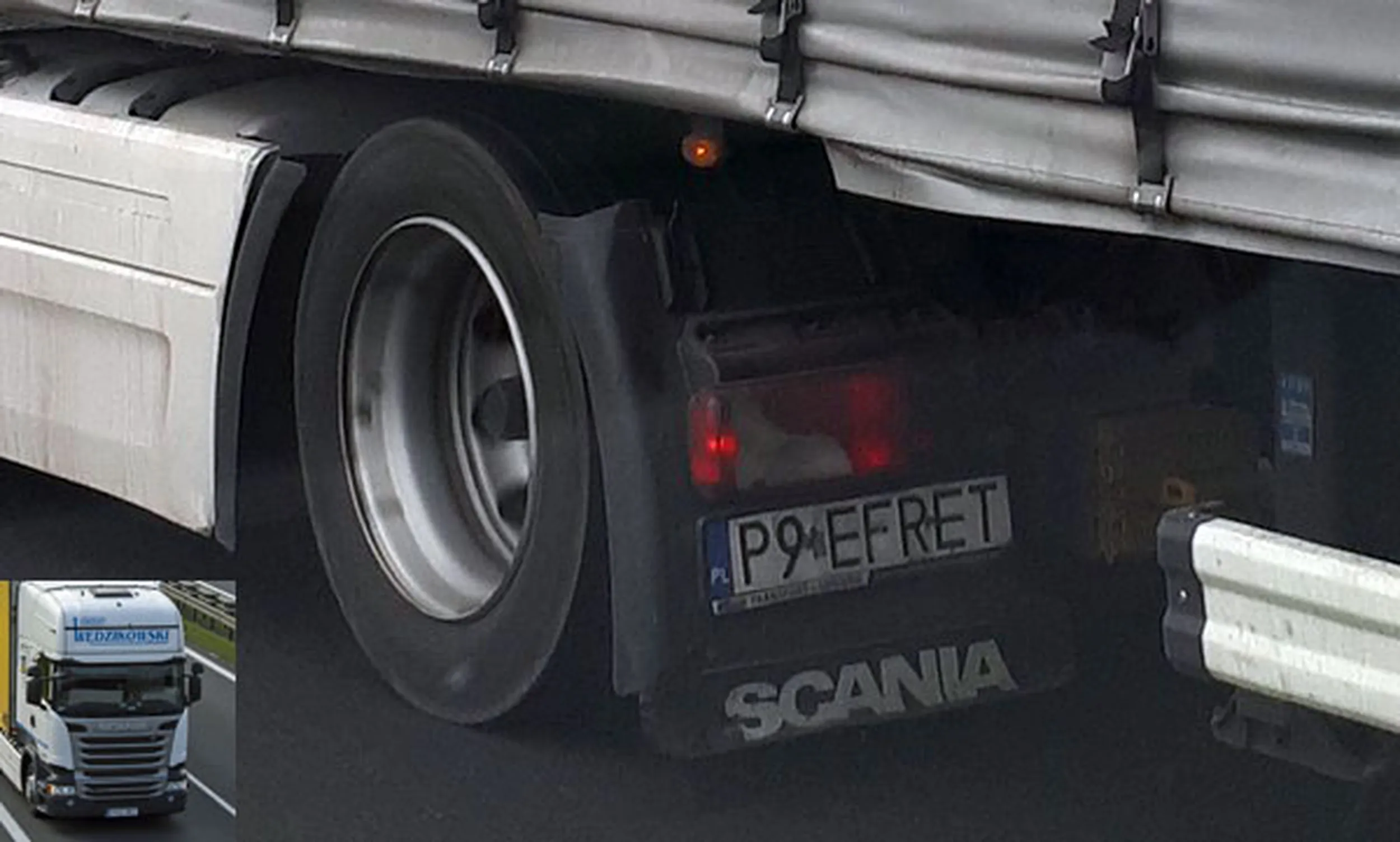 Fajny numer, blacha P9 EFRET