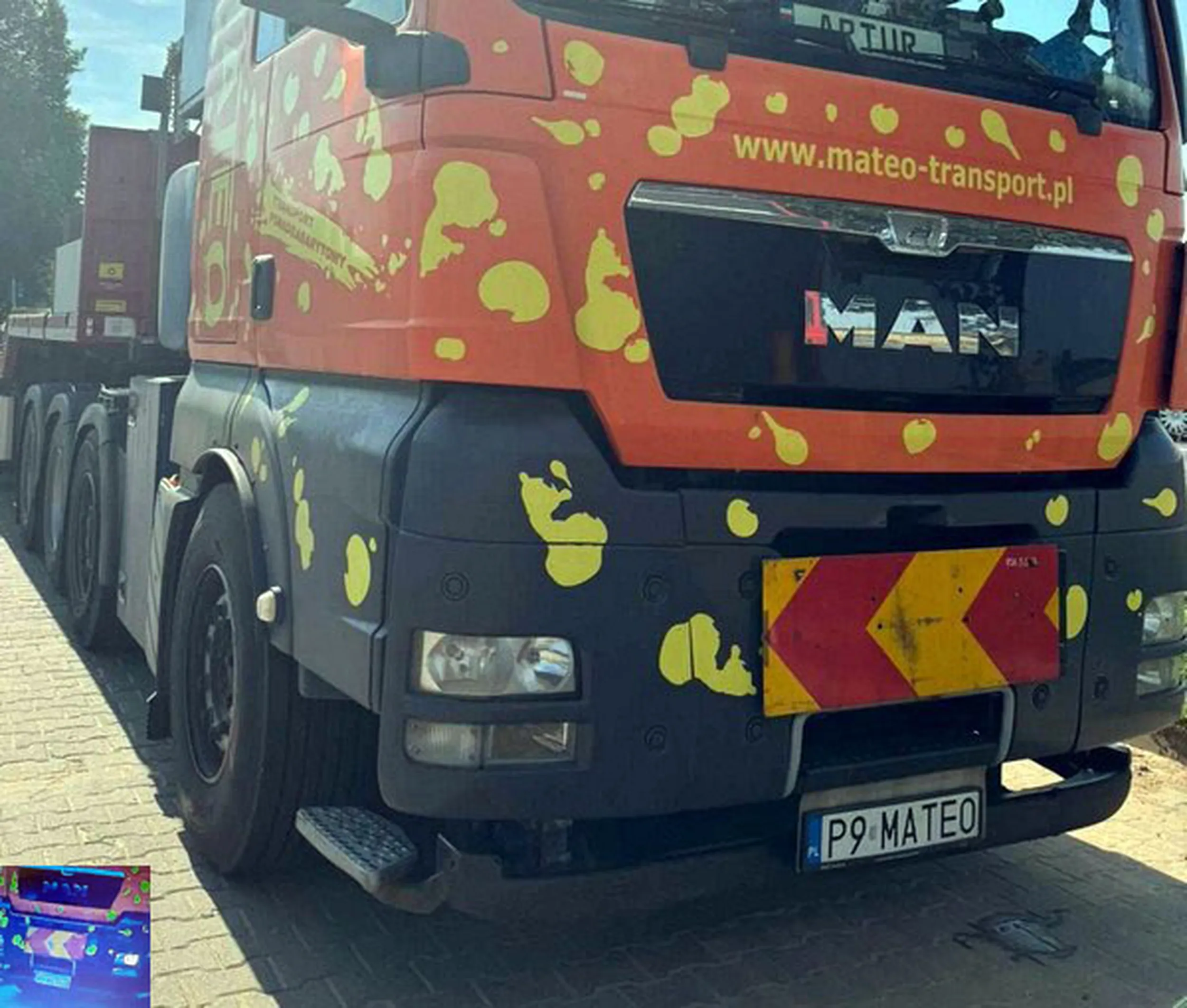 Fajny numer, blacha P9 MATEO