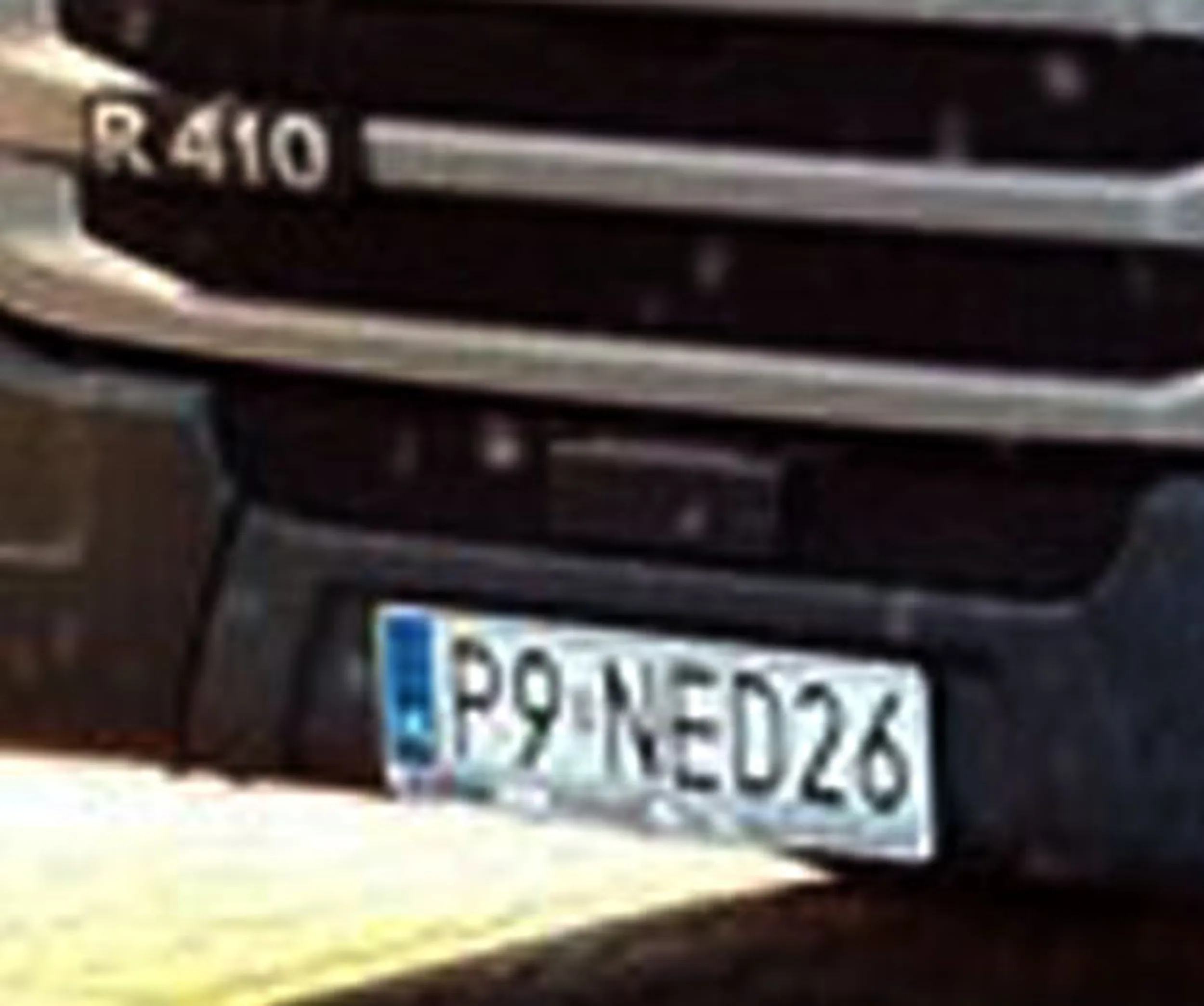 Fajny numer, blacha P9 NED26