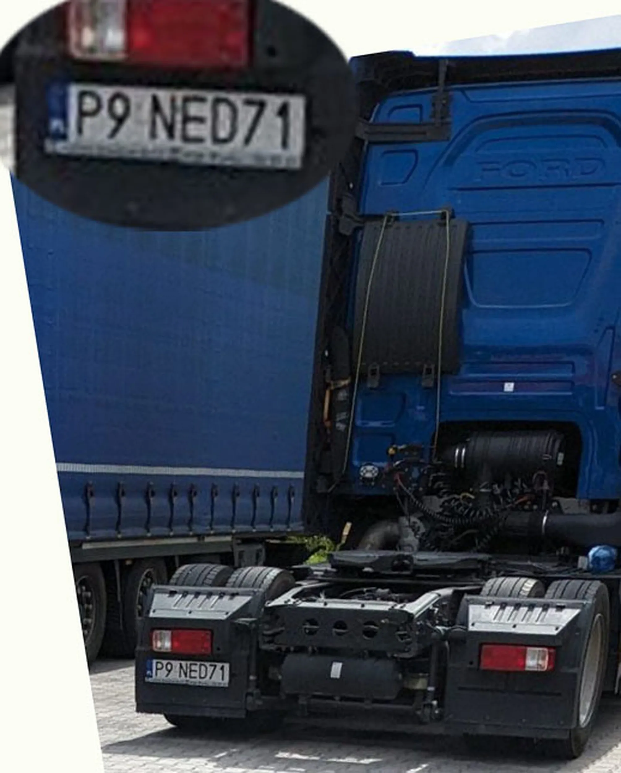 Fajny numer, blacha P9 NED71